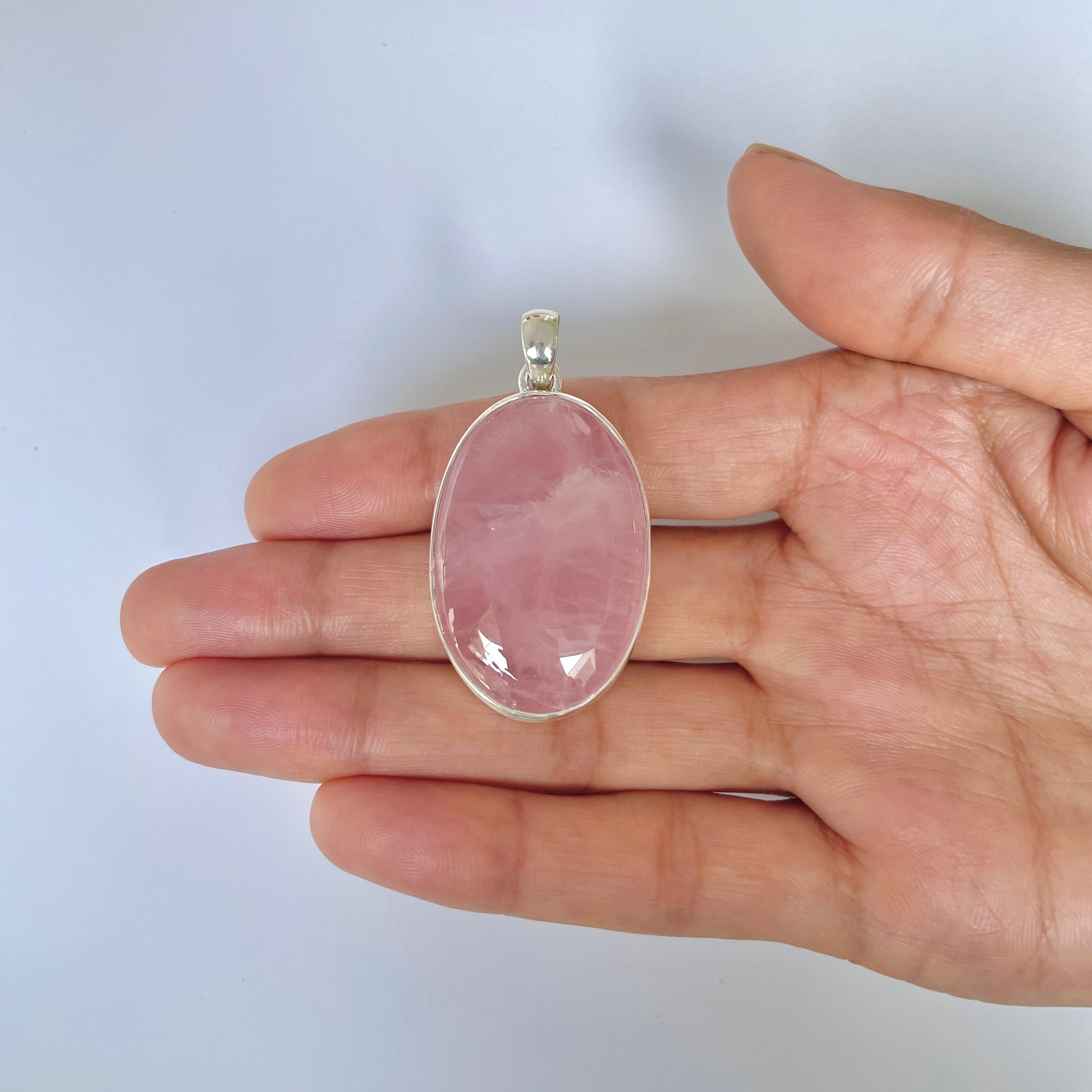 Rose Quartz Pendant-(RSQ-1-19)