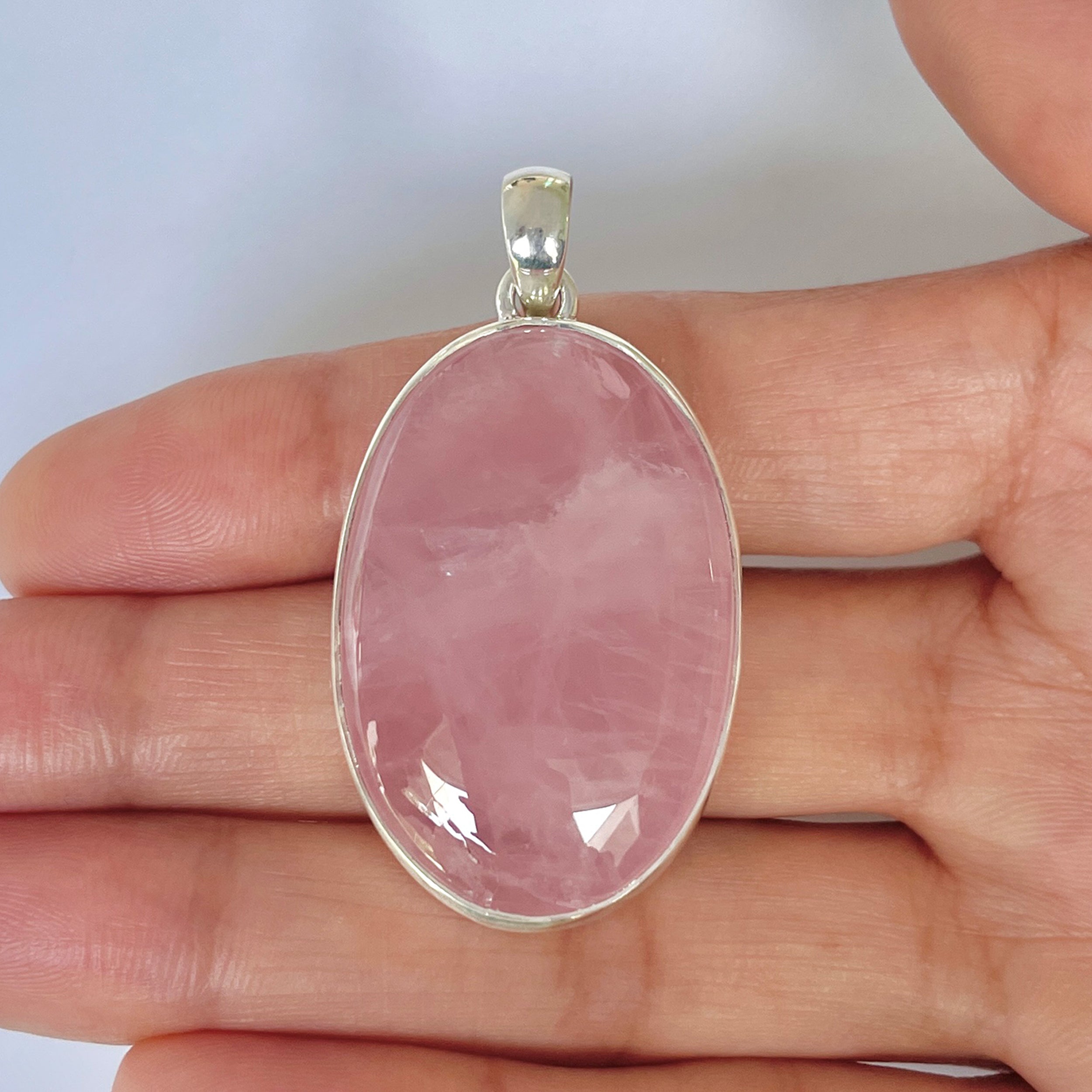 Rose Quartz Pendant-(RSQ-1-19)