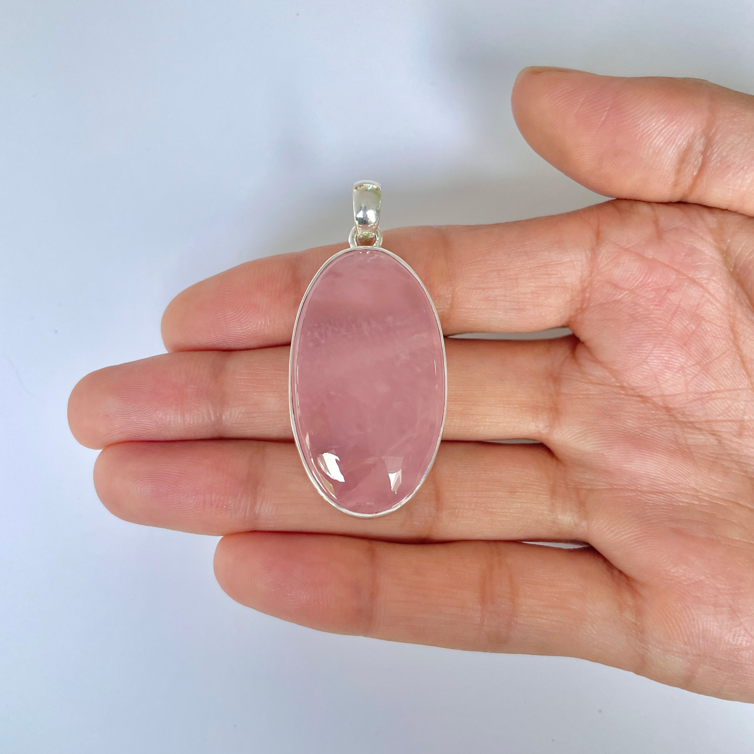 Rose Quartz Pendant-(RSQ-1-2)
