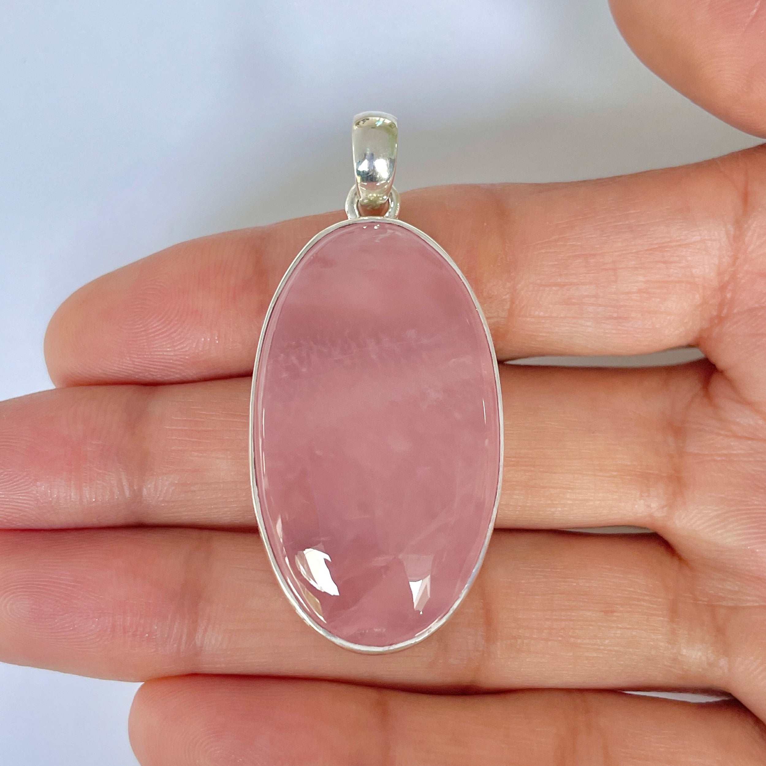 Rose Quartz Pendant-(RSQ-1-2)