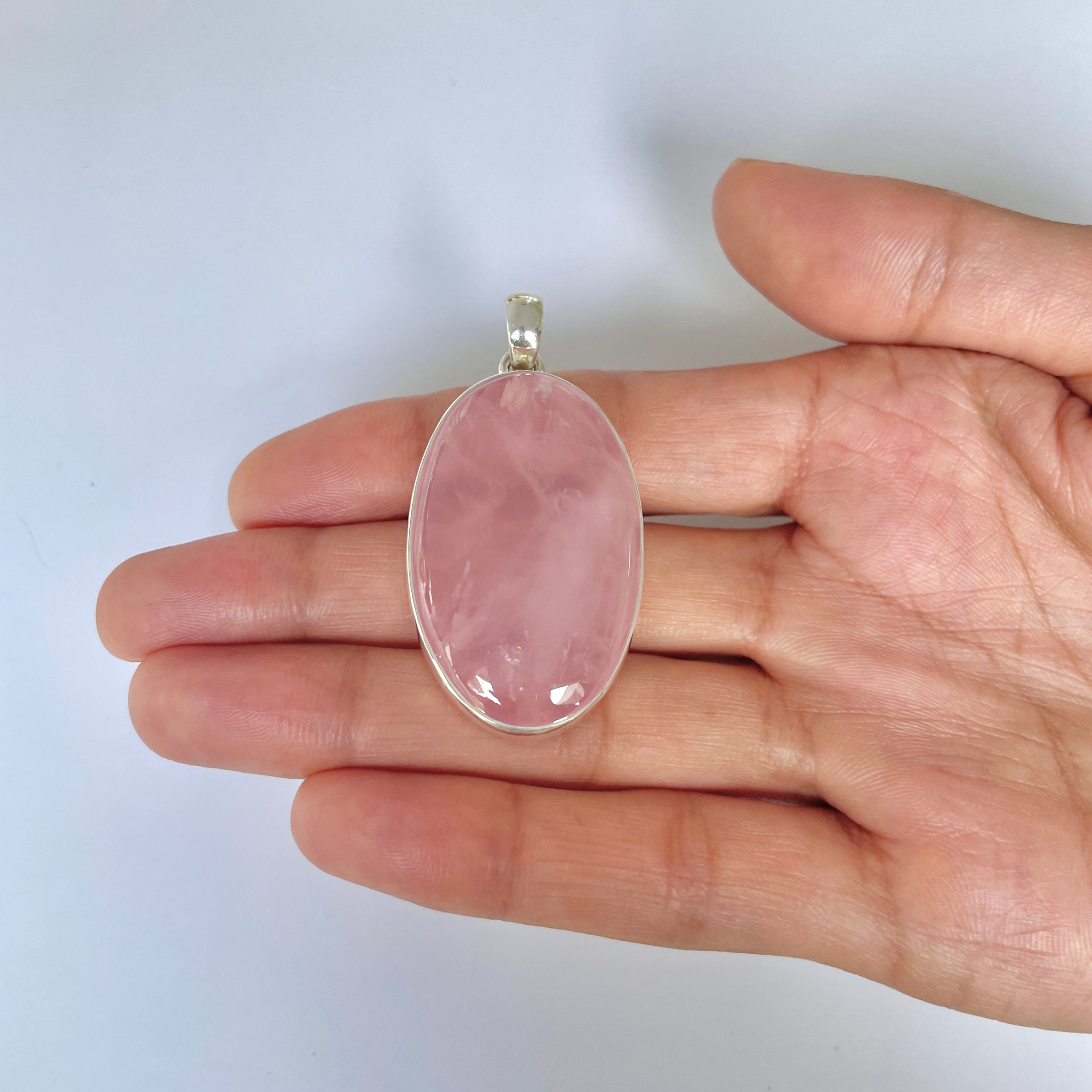 Rose Quartz Pendant-(RSQ-1-21)