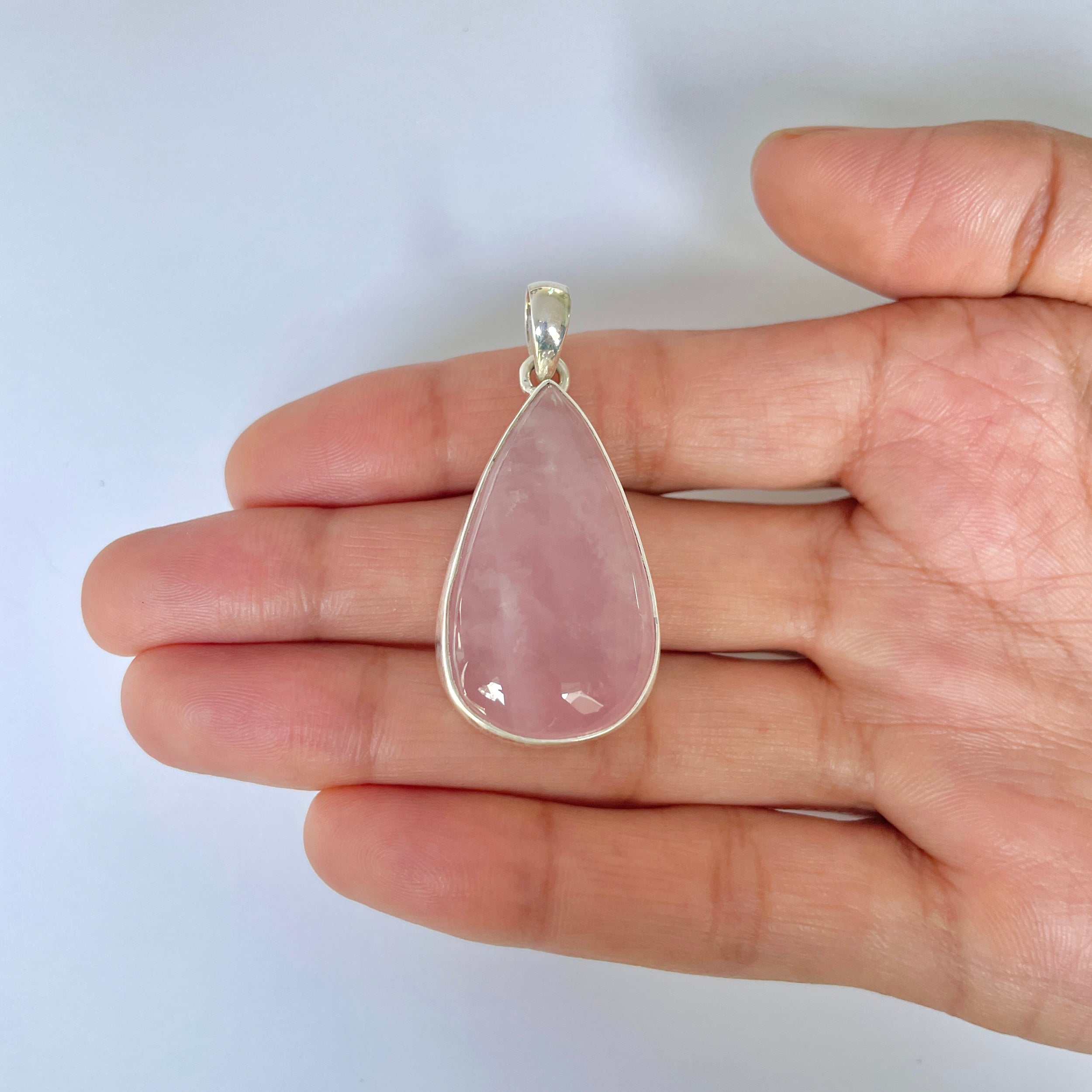 Rose Quartz Pendant-(RSQ-1-22)