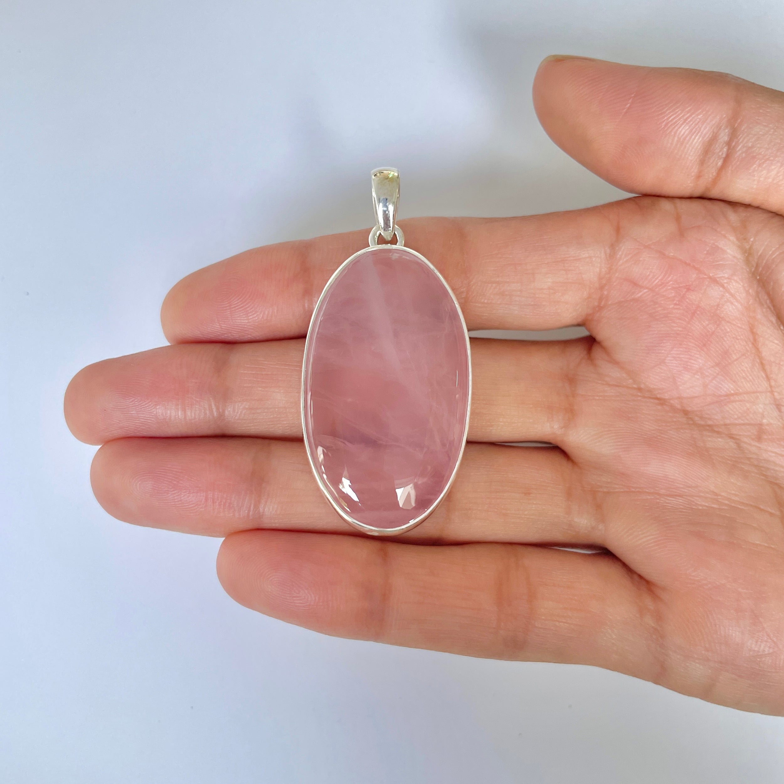 Rose Quartz Pendant-(RSQ-1-23)