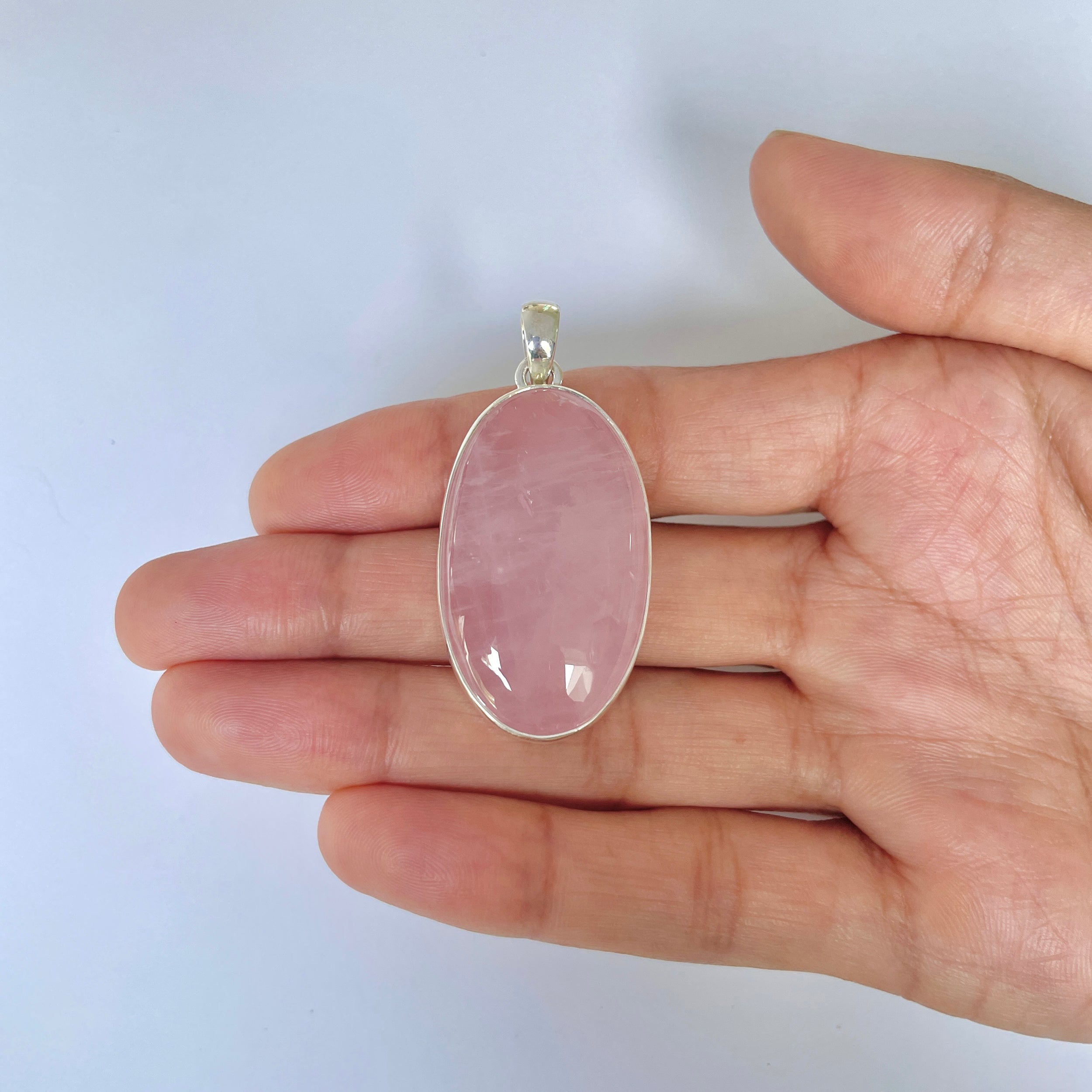 Rose Quartz Pendant-(RSQ-1-28)
