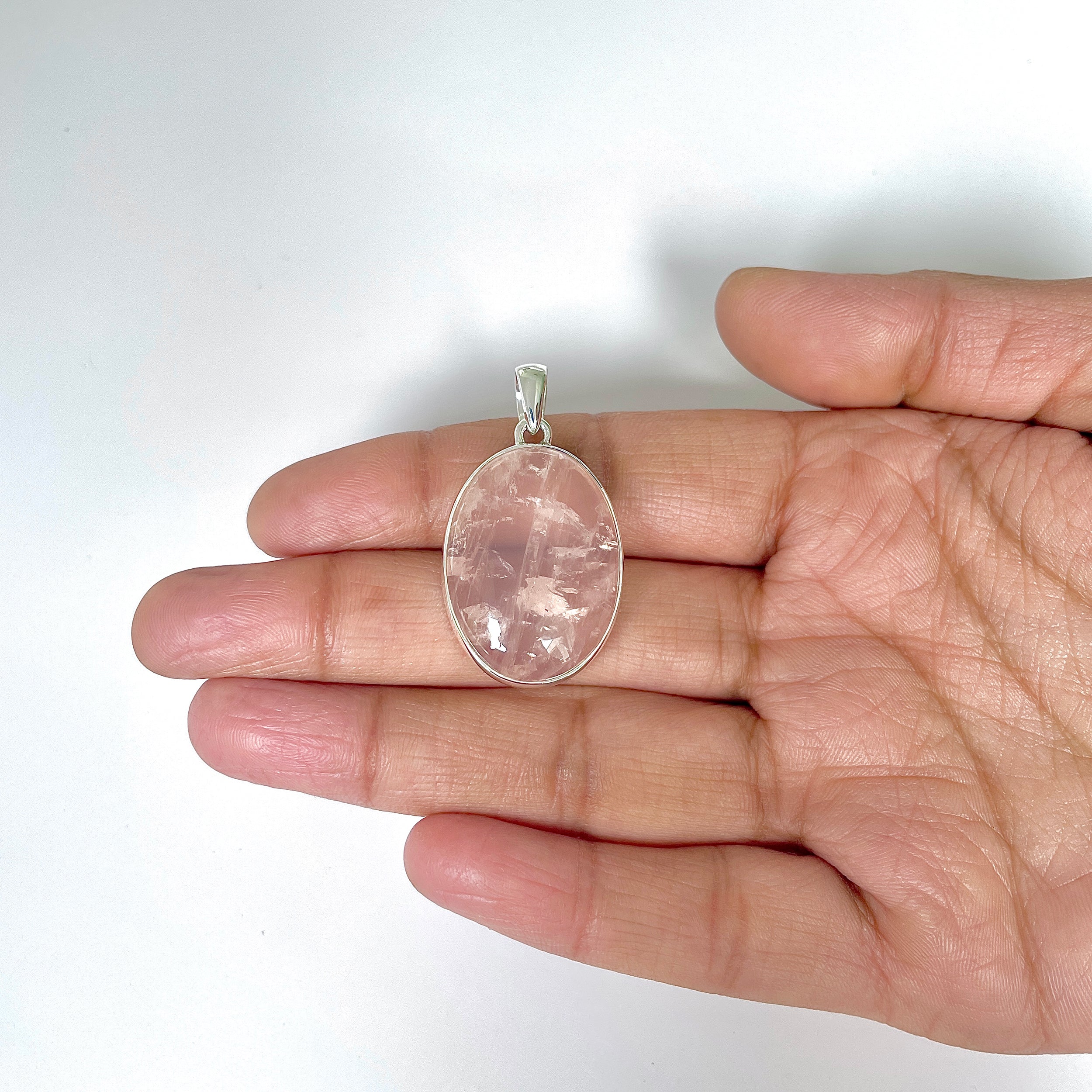 Rose Quartz Pendant-(RSQ-1-29)