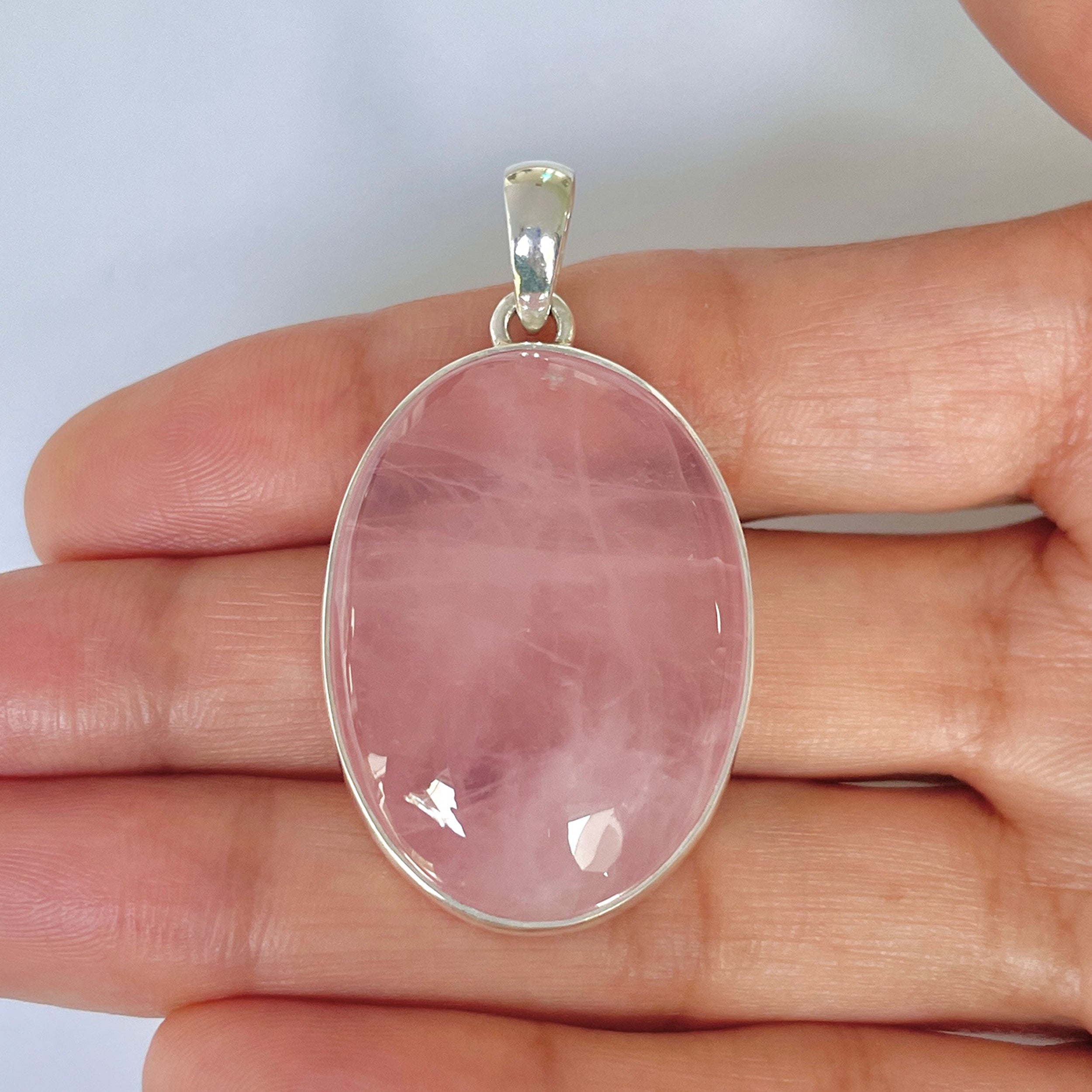 Rose Quartz Pendant-(RSQ-1-3)