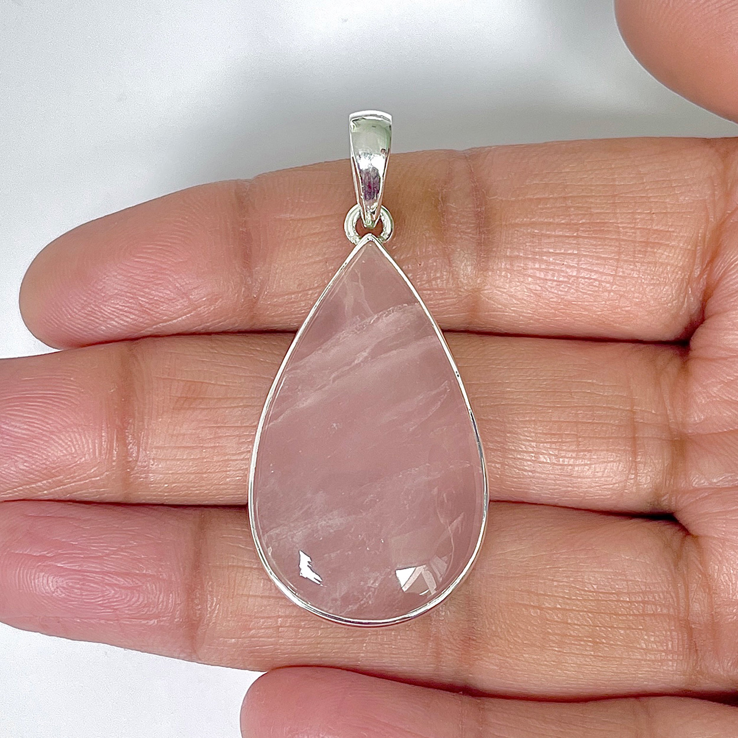 Rose Quartz Pendant-(RSQ-1-30)