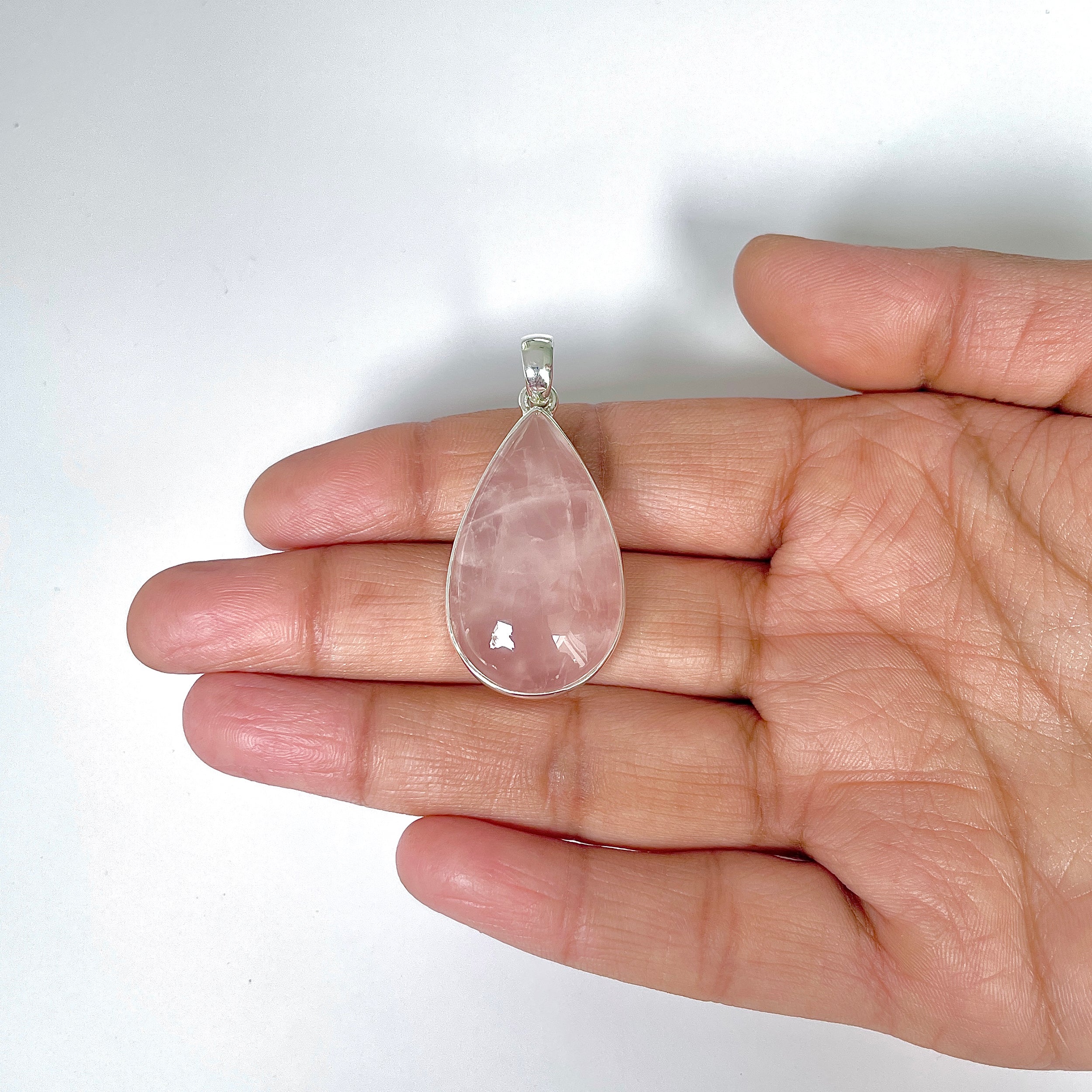 Rose Quartz Pendant-(RSQ-1-31)