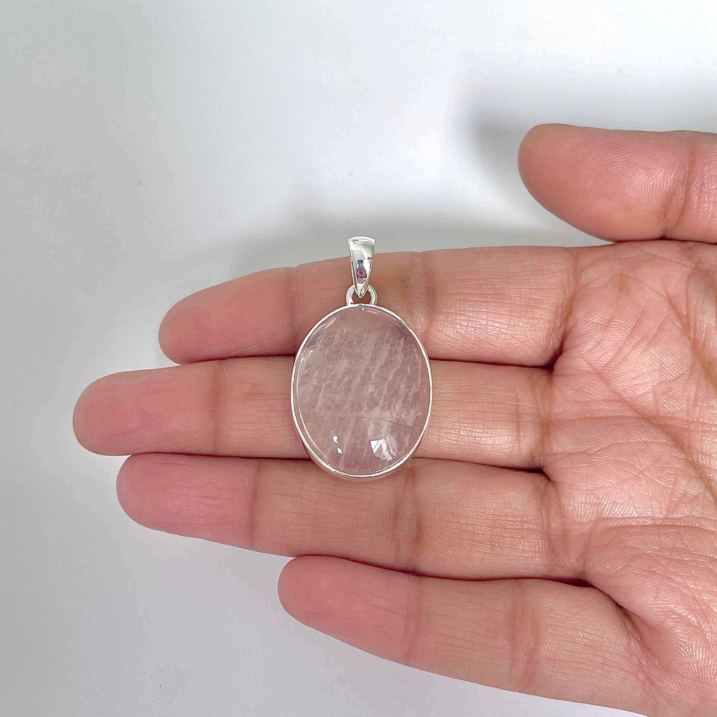 Rose Quartz Pendant-(RSQ-1-32)