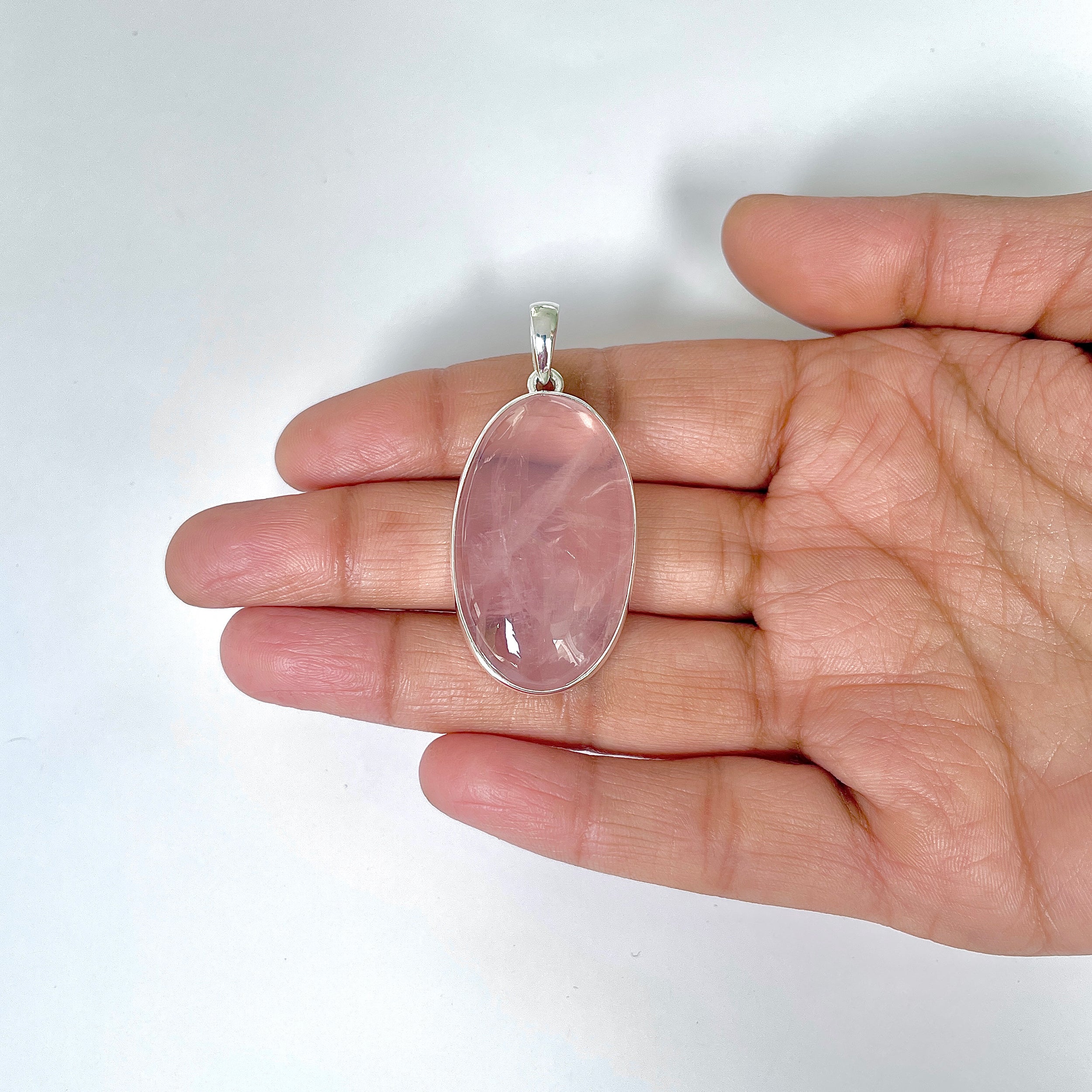 Rose Quartz Pendant-(RSQ-1-36)