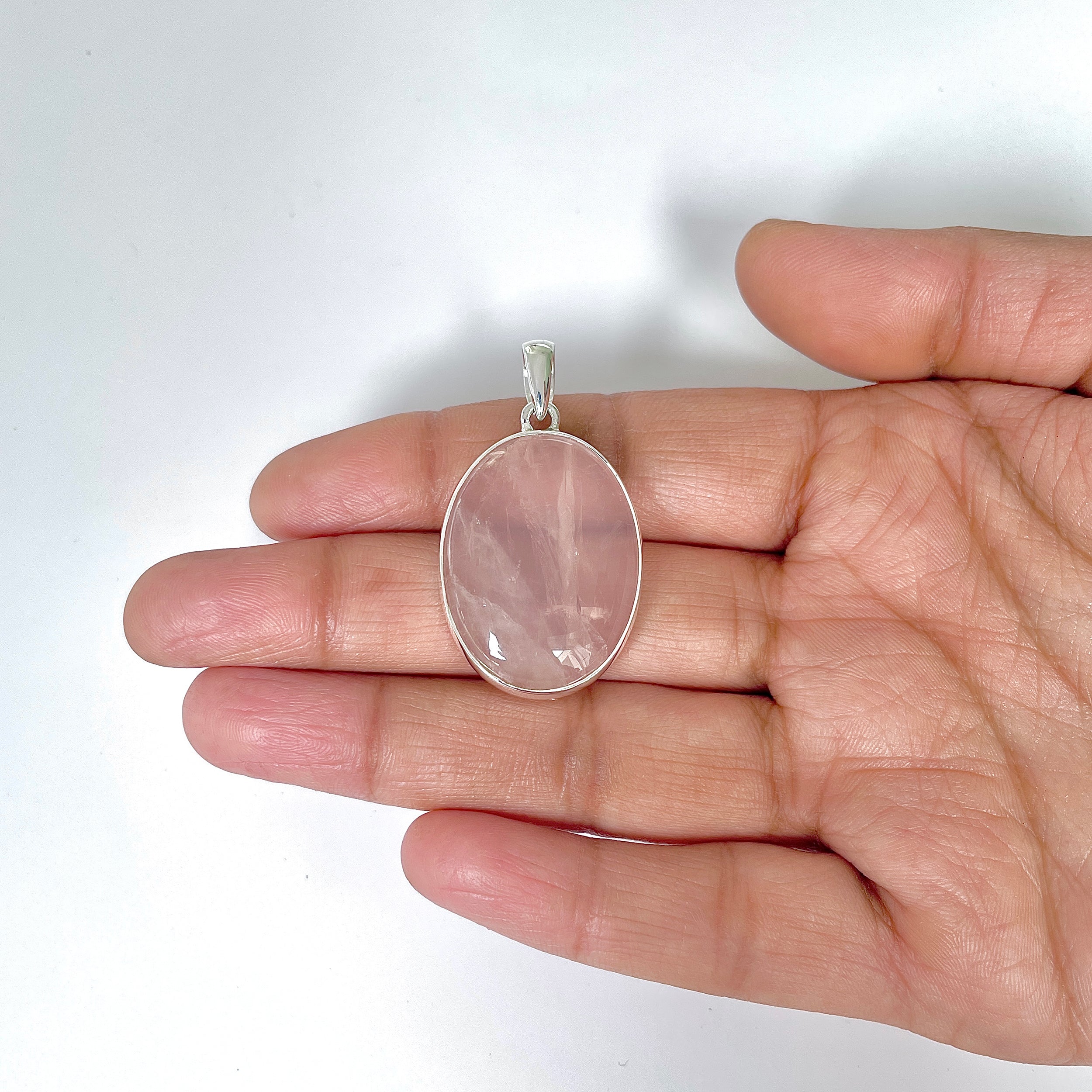 Rose Quartz Pendant-(RSQ-1-38)