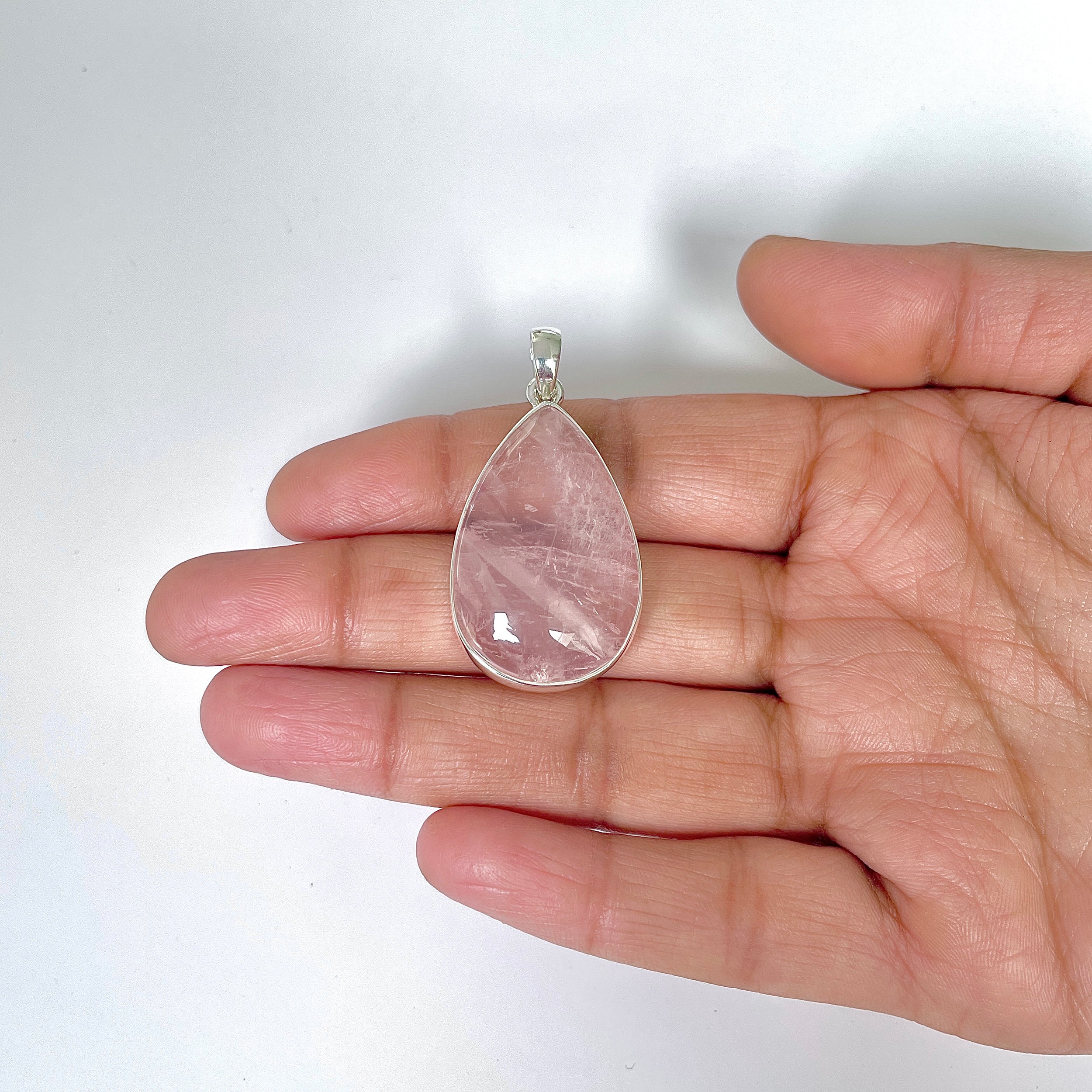 Rose Quartz Pendant-(RSQ-1-39)