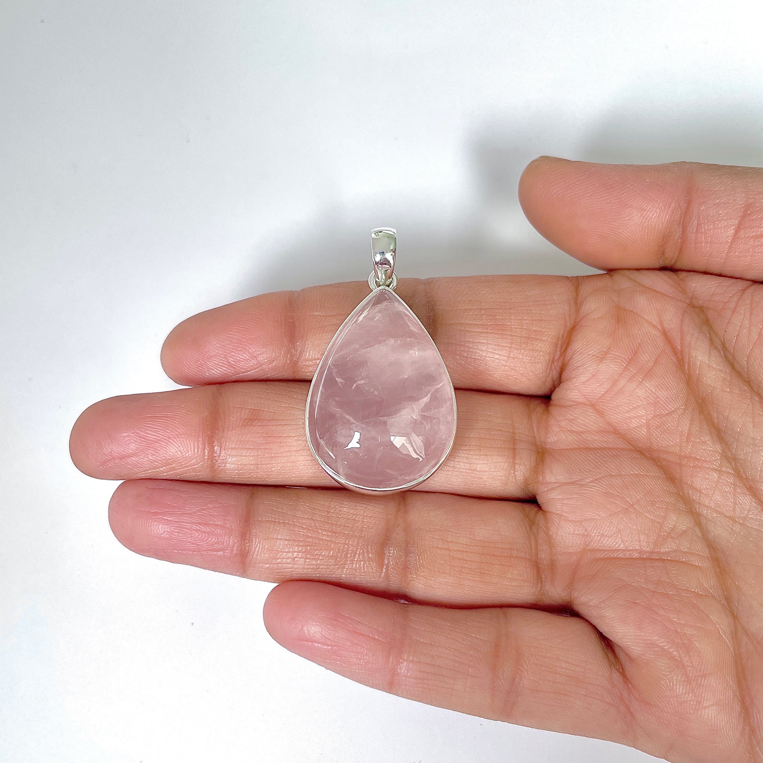 Rose Quartz Pendant-(RSQ-1-41)