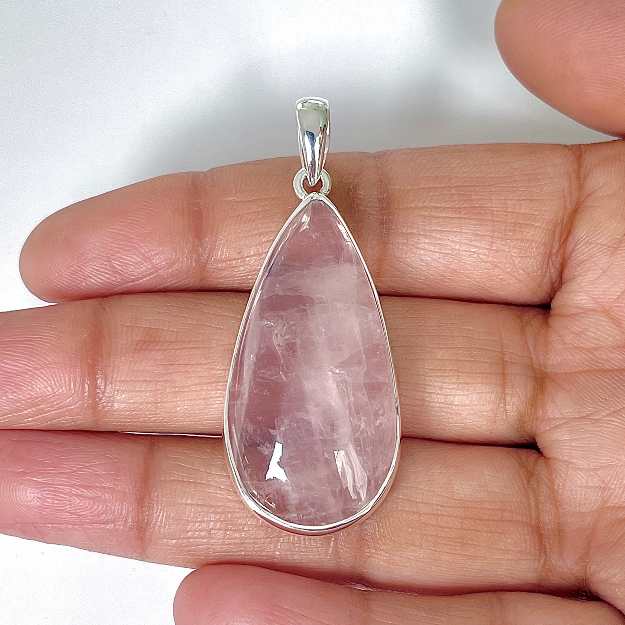 Rose Quartz Pendant-(RSQ-1-44)