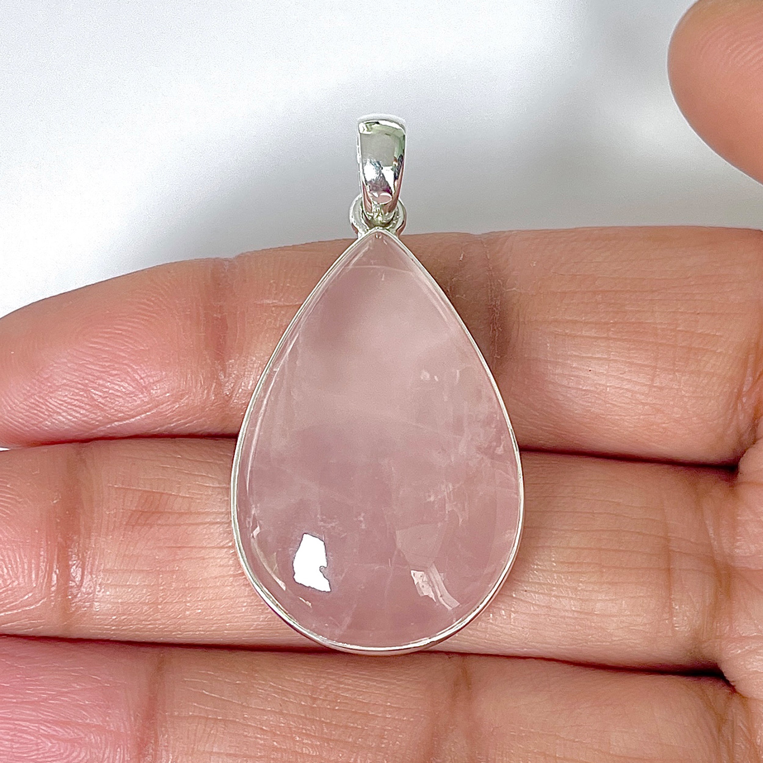 Rose Quartz Pendant-(RSQ-1-47)