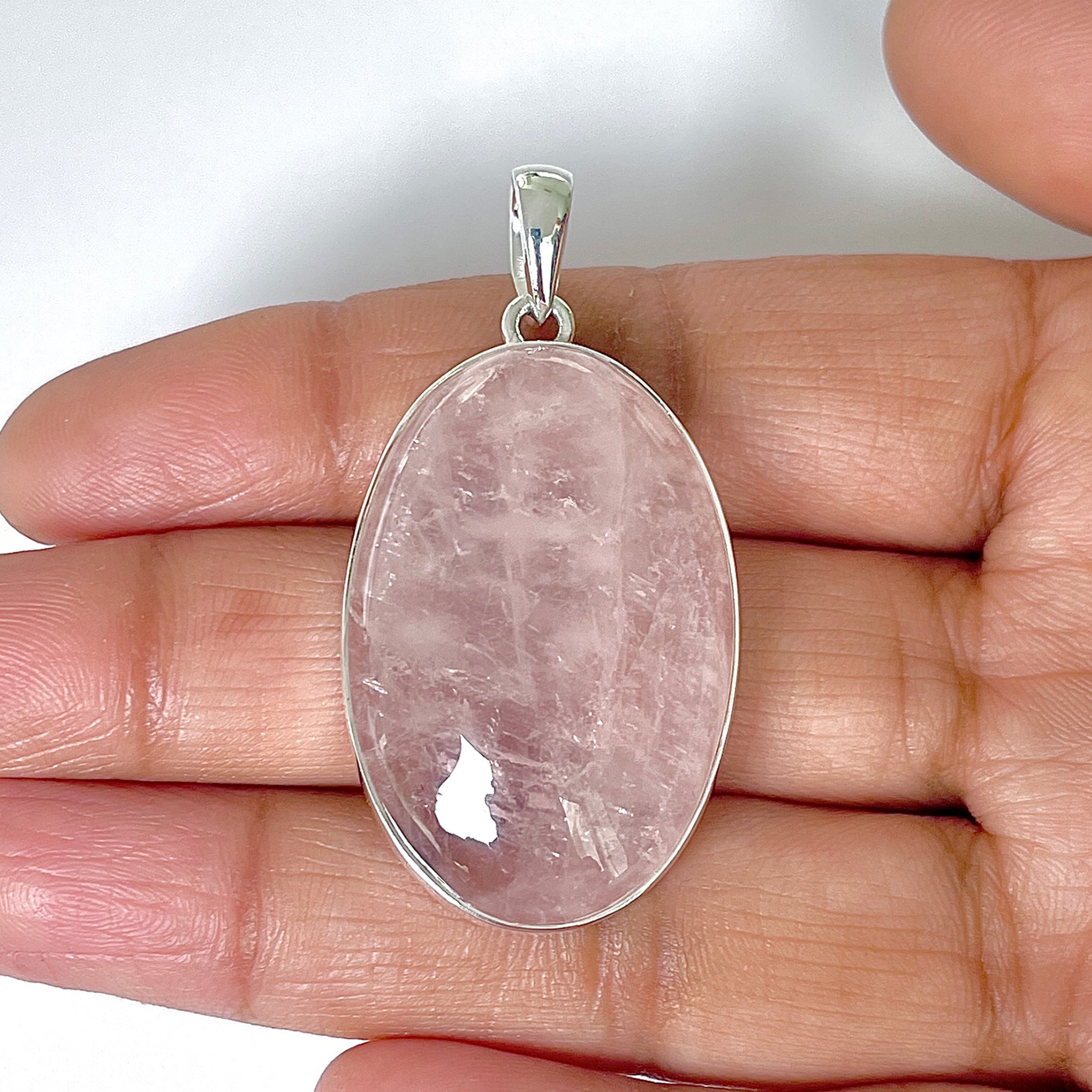Rose Quartz Pendant-(RSQ-1-48)