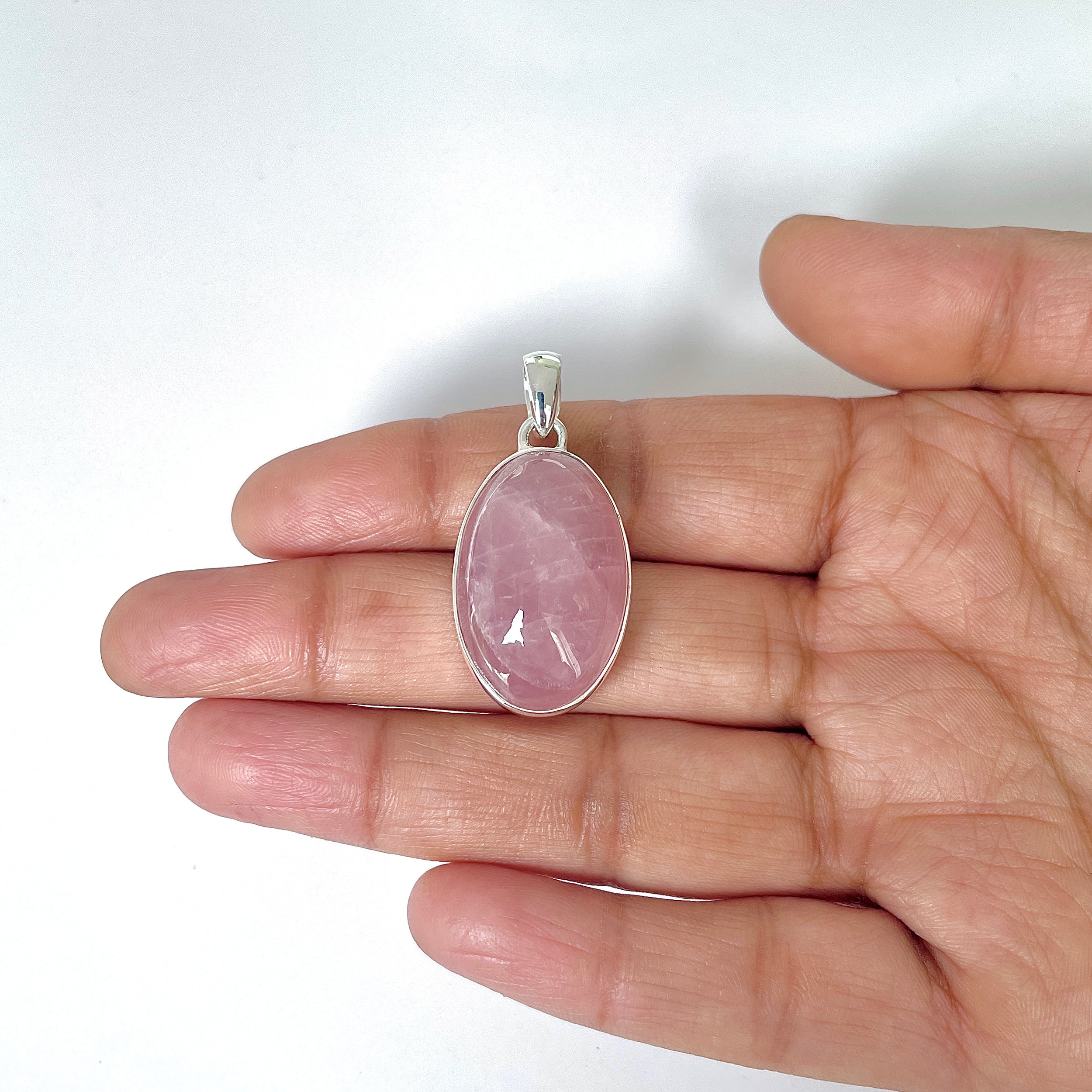 Rose Quartz Pendant-(RSQ-1-49)