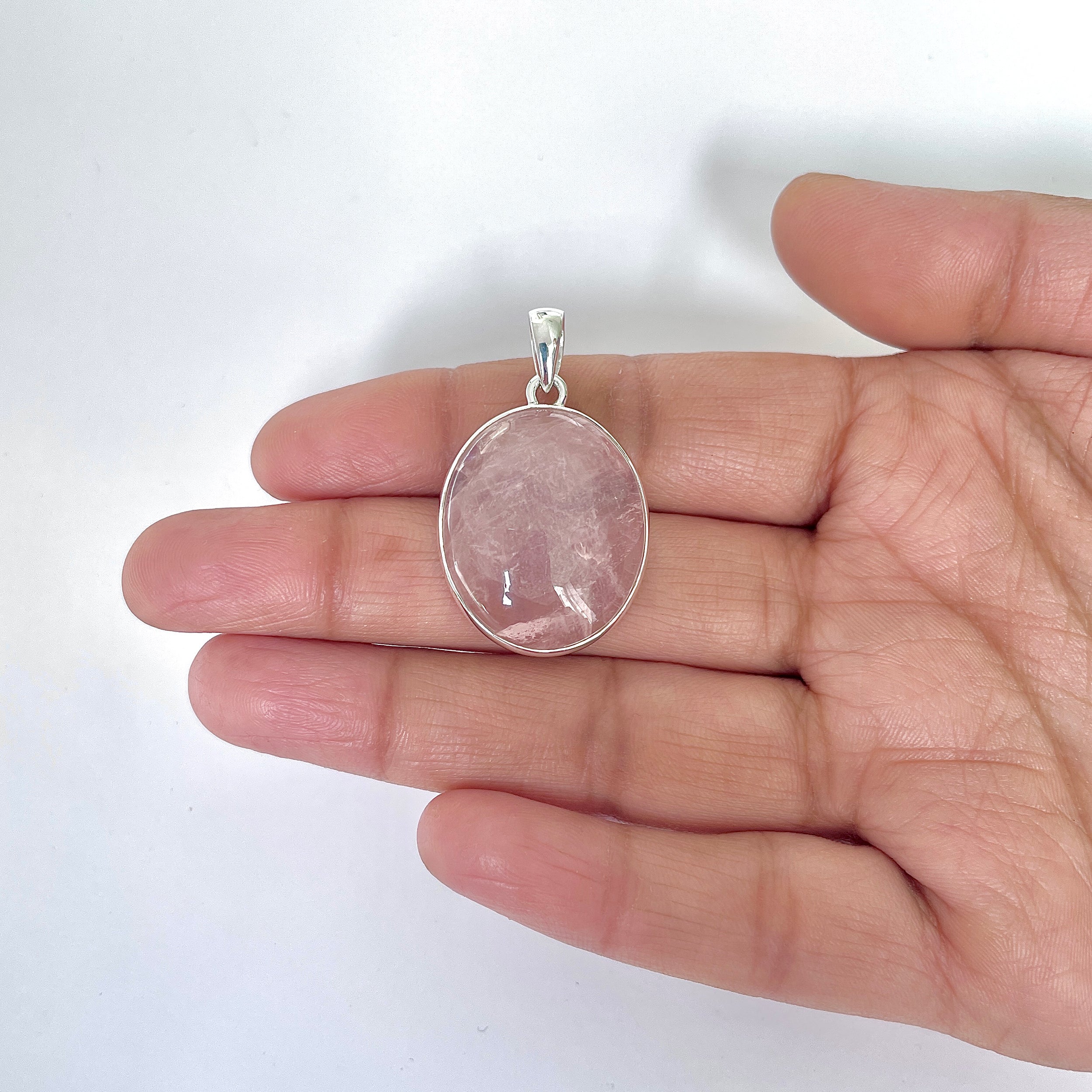 Rose Quartz Pendant-(RSQ-1-51)