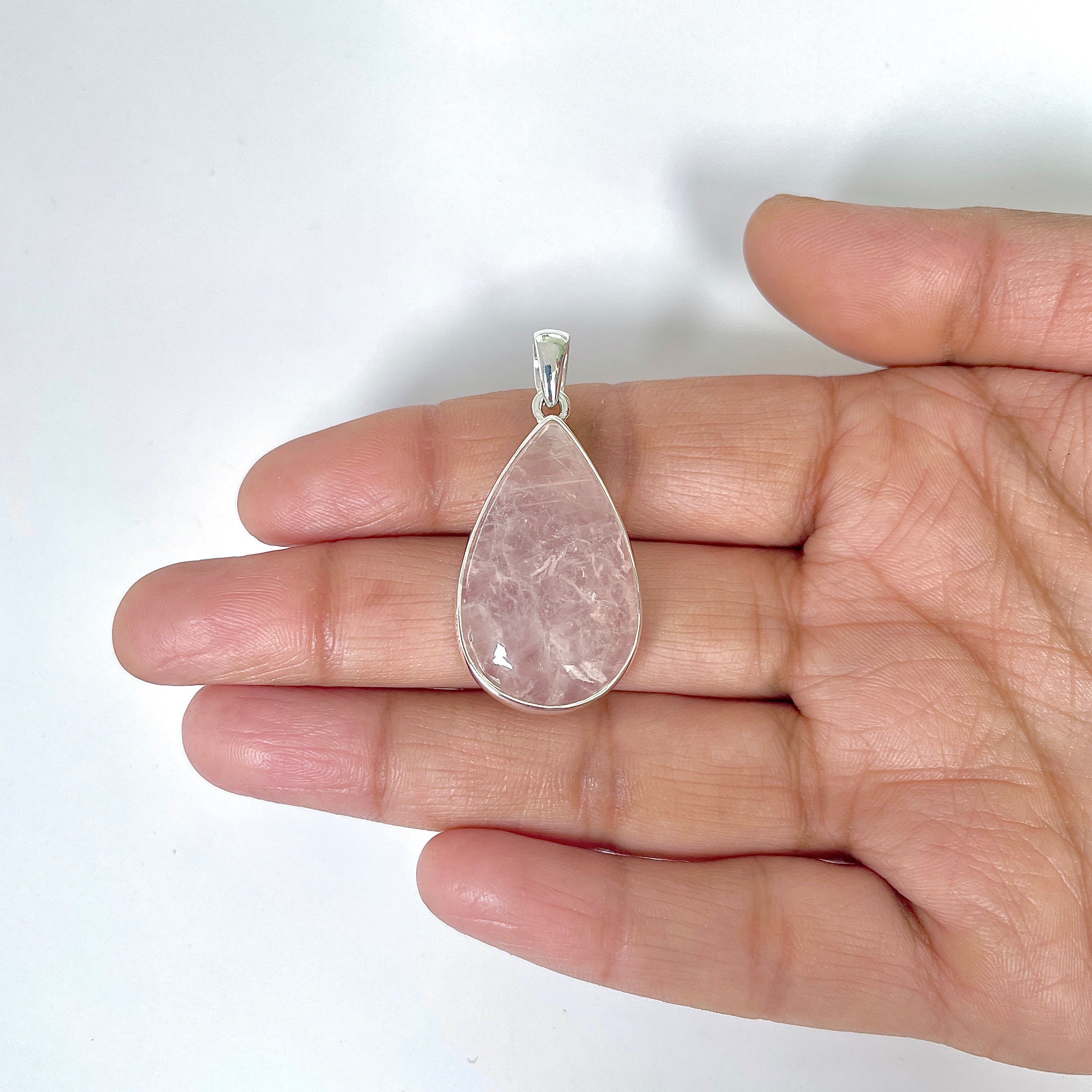 Rose Quartz Pendant-(RSQ-1-53)