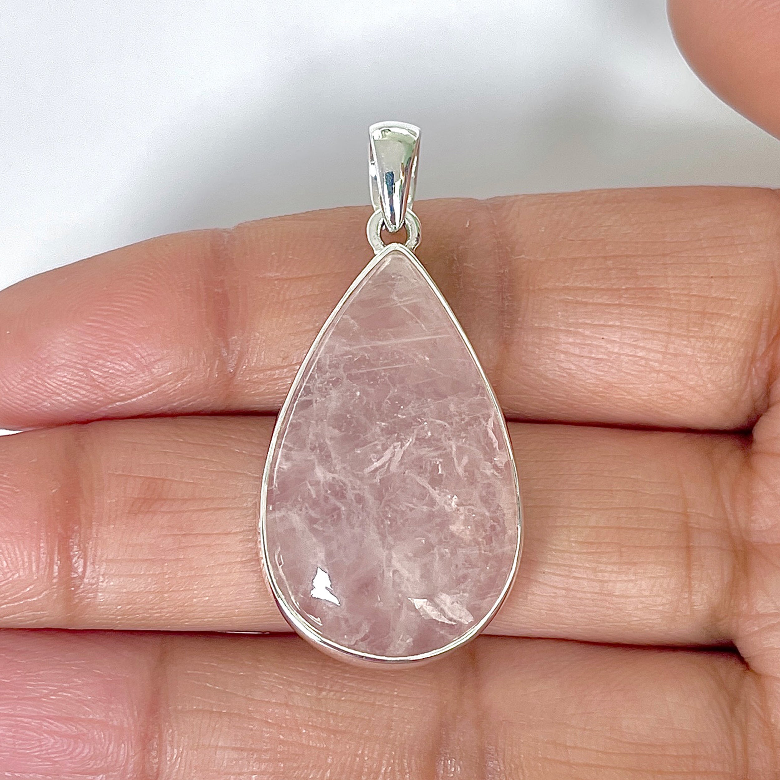 Rose Quartz Pendant-(RSQ-1-53)