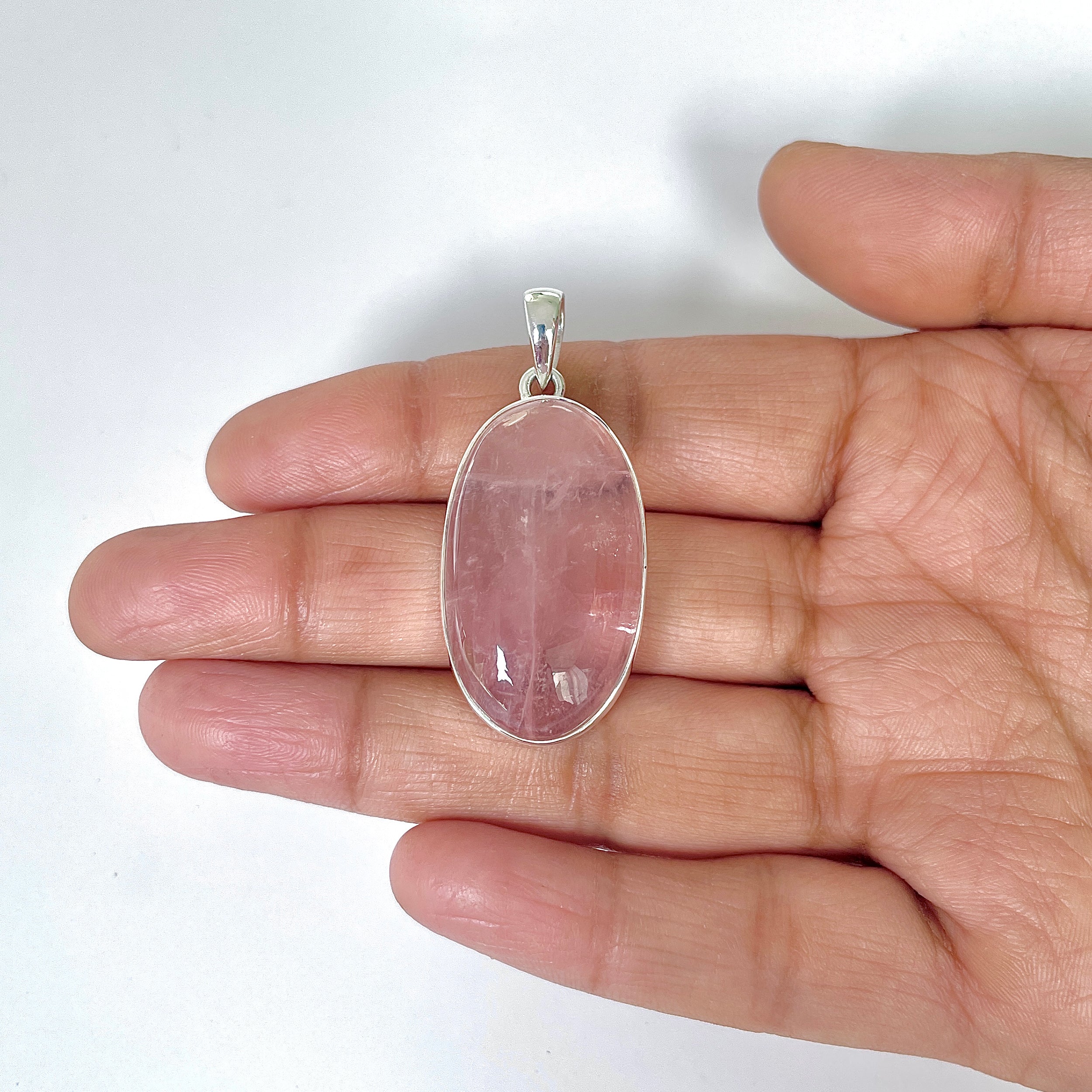 Rose Quartz Pendant-(RSQ-1-54)