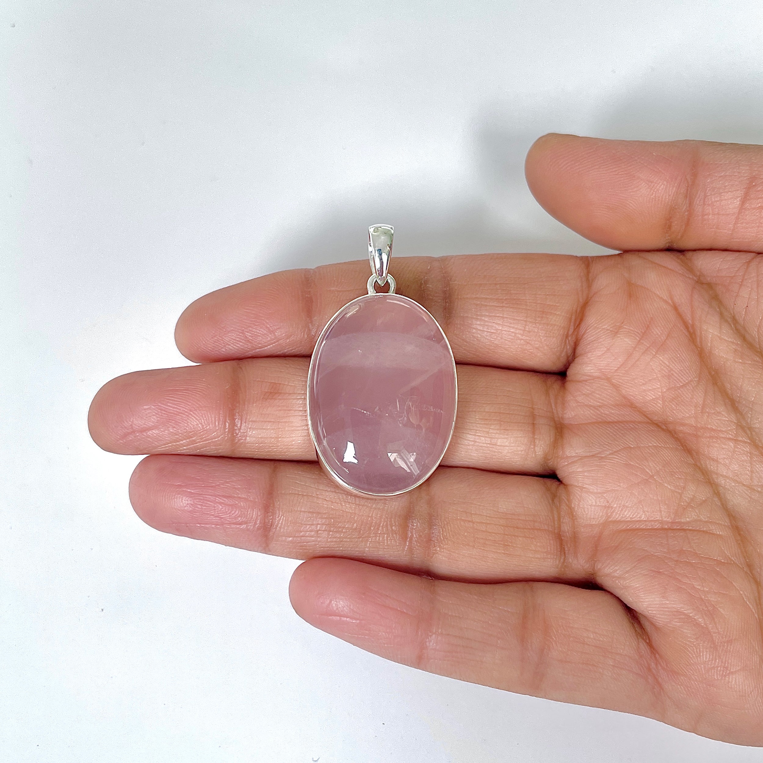Rose Quartz Pendant-(RSQ-1-55)
