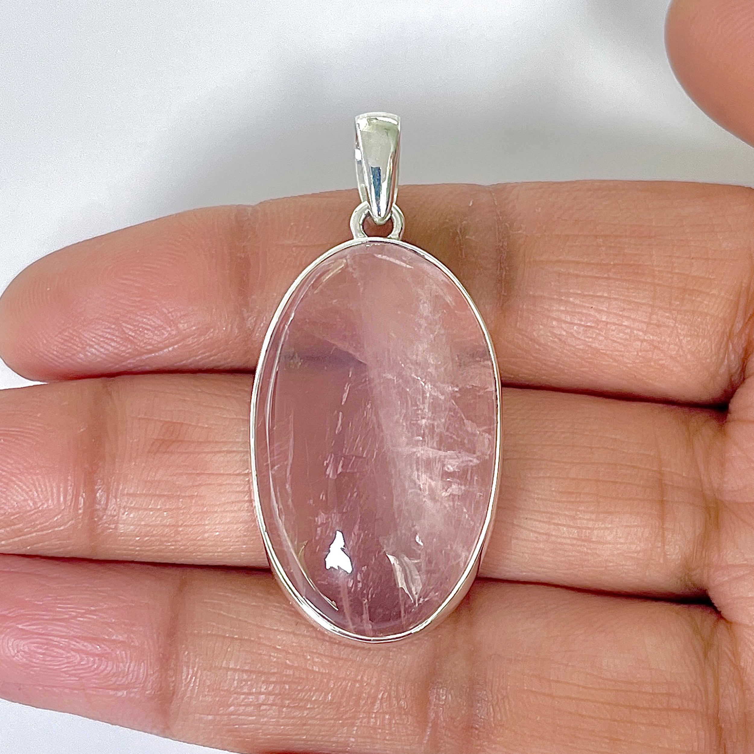Rose Quartz Pendant-(RSQ-1-57)