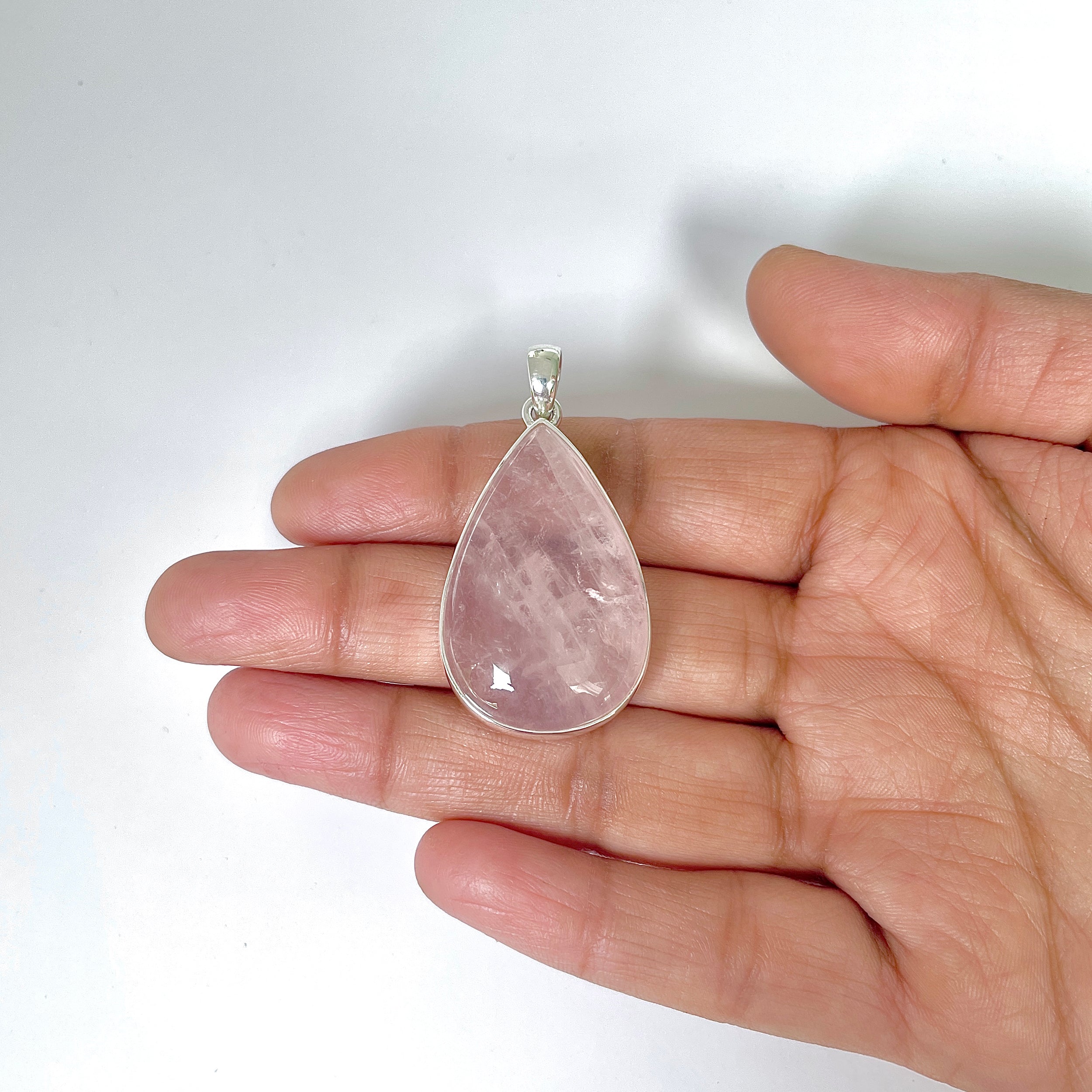 Rose Quartz Pendant-(RSQ-1-58)