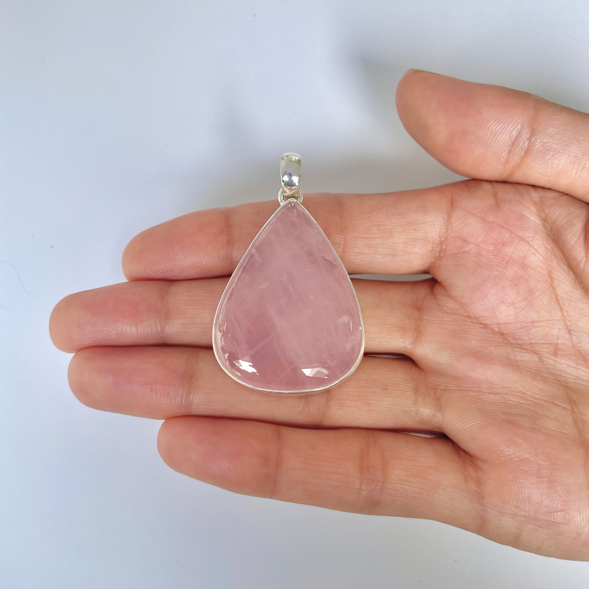Rose Quartz Pendant-(RSQ-1-6)