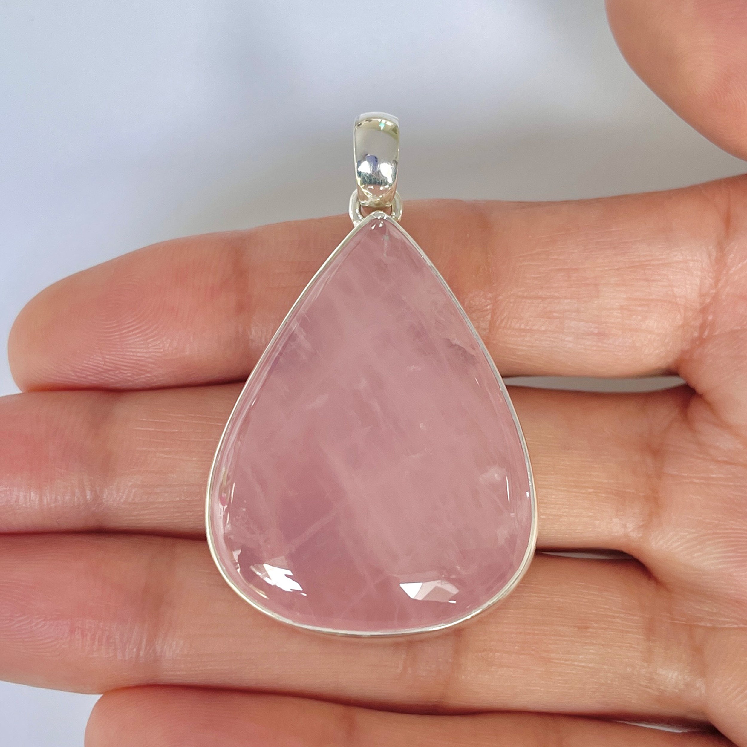 Rose Quartz Pendant-(RSQ-1-6)
