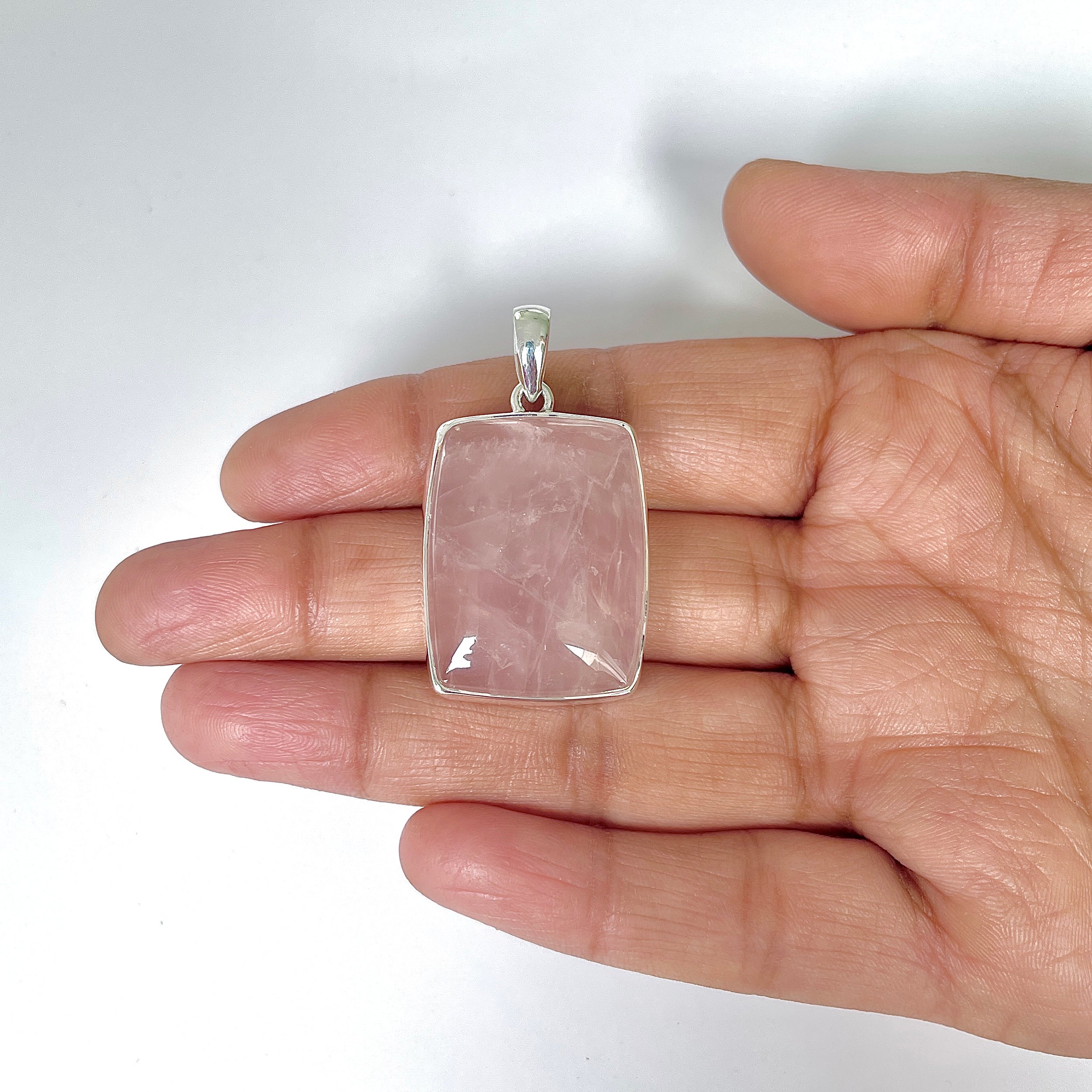 Rose Quartz Pendant-(RSQ-1-61)