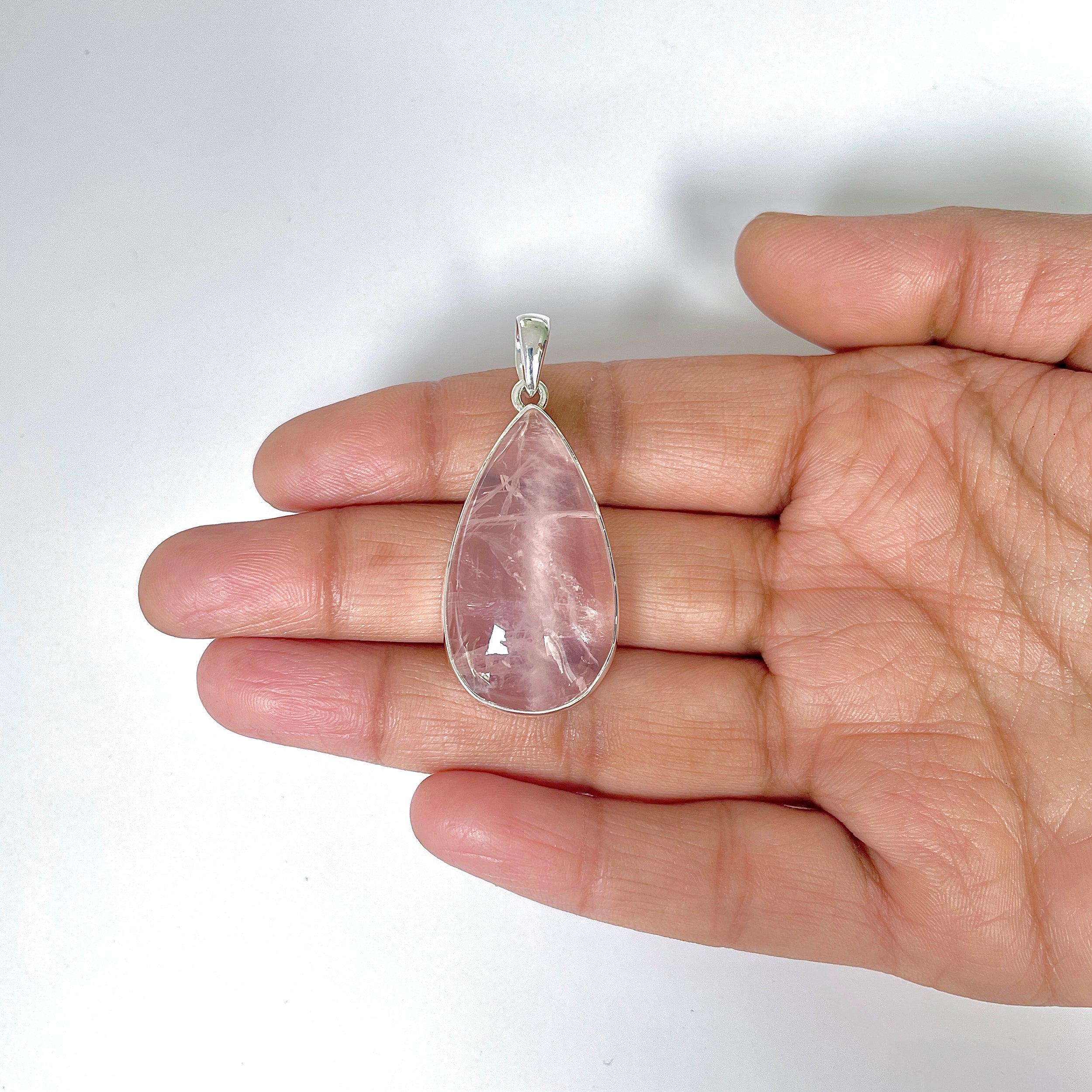Rose Quartz Pendant-(RSQ-1-63)