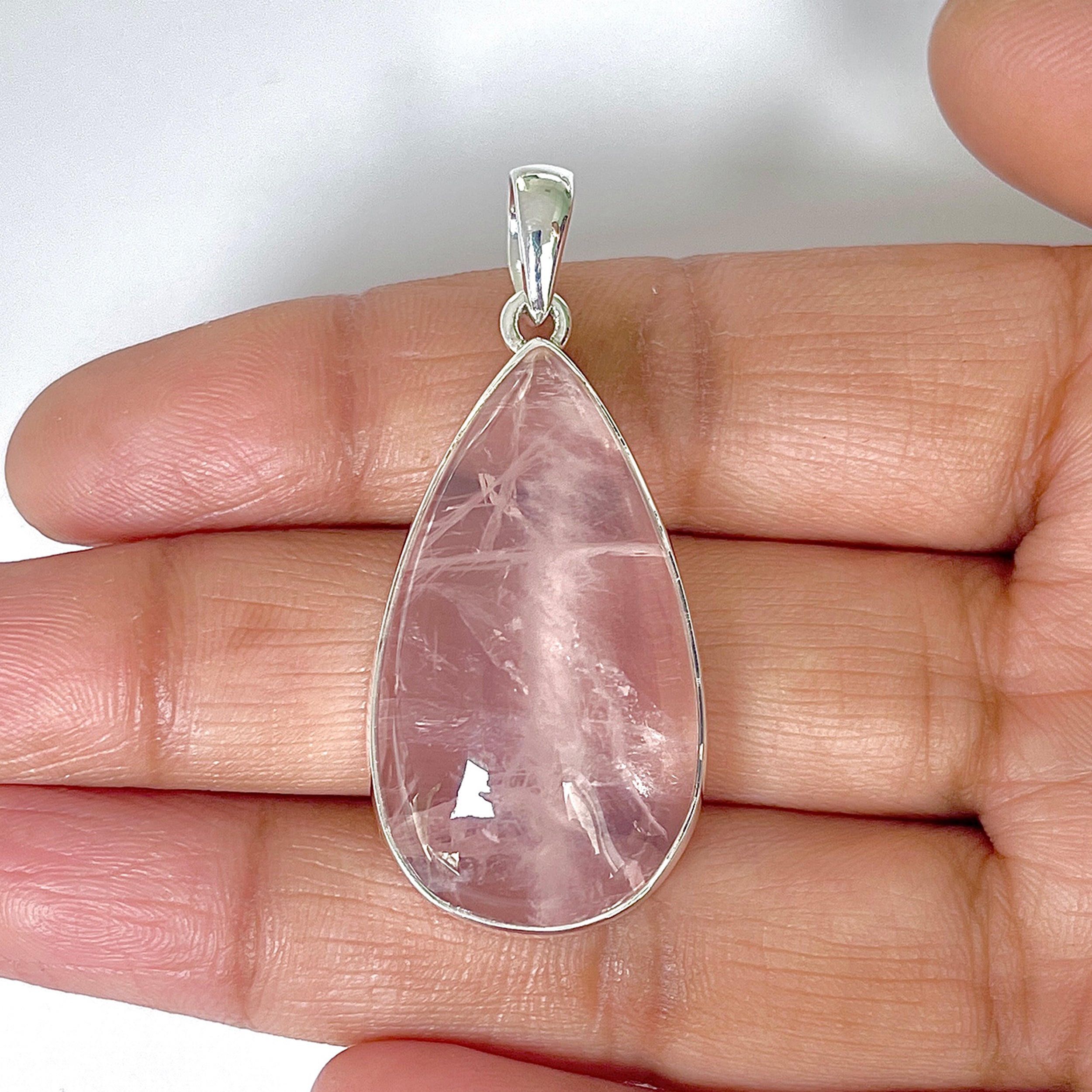 Rose Quartz Pendant-(RSQ-1-63)