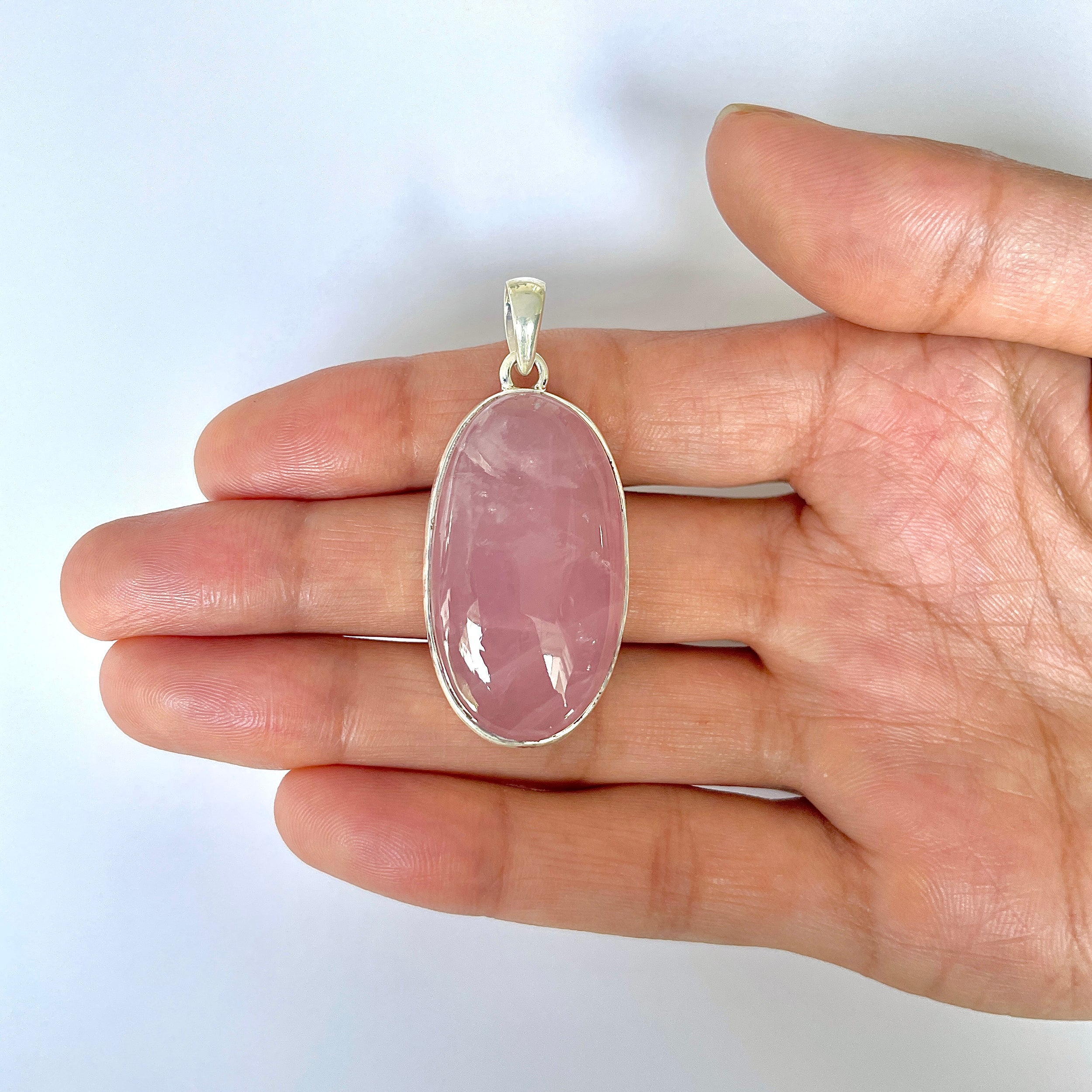 Rose Quartz Pendant-(RSQ-1-66)