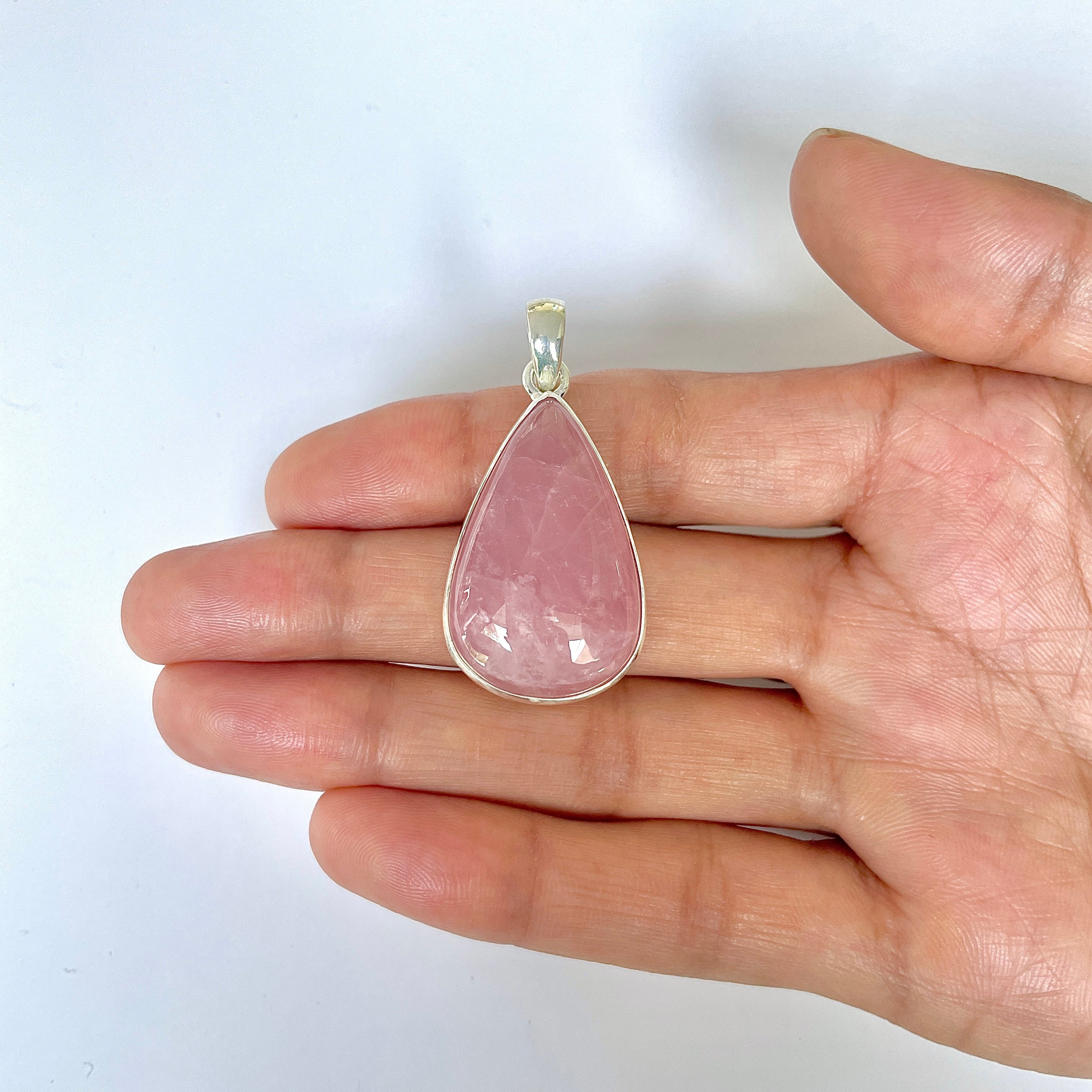 Rose Quartz Pendant-(RSQ-1-67)