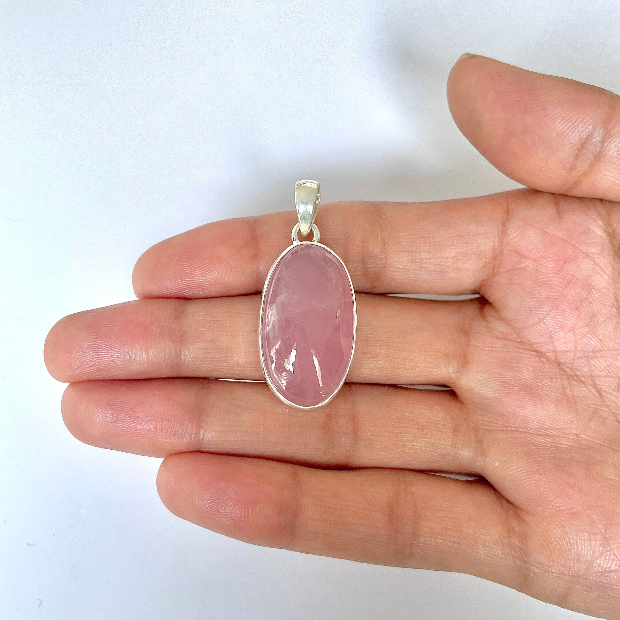 Rose Quartz Pendant-(RSQ-1-68)
