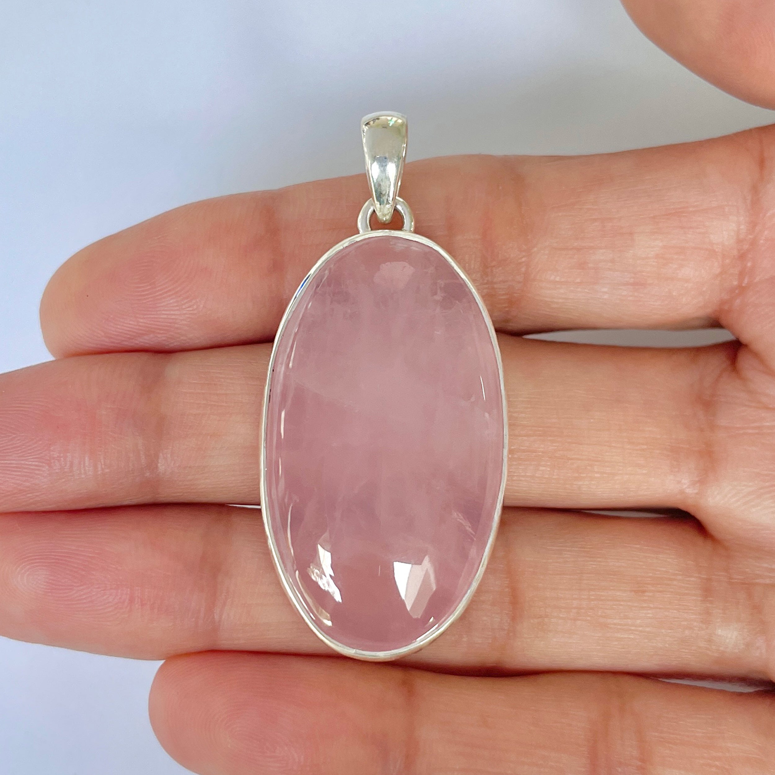 Rose Quartz Pendant-(RSQ-1-7)