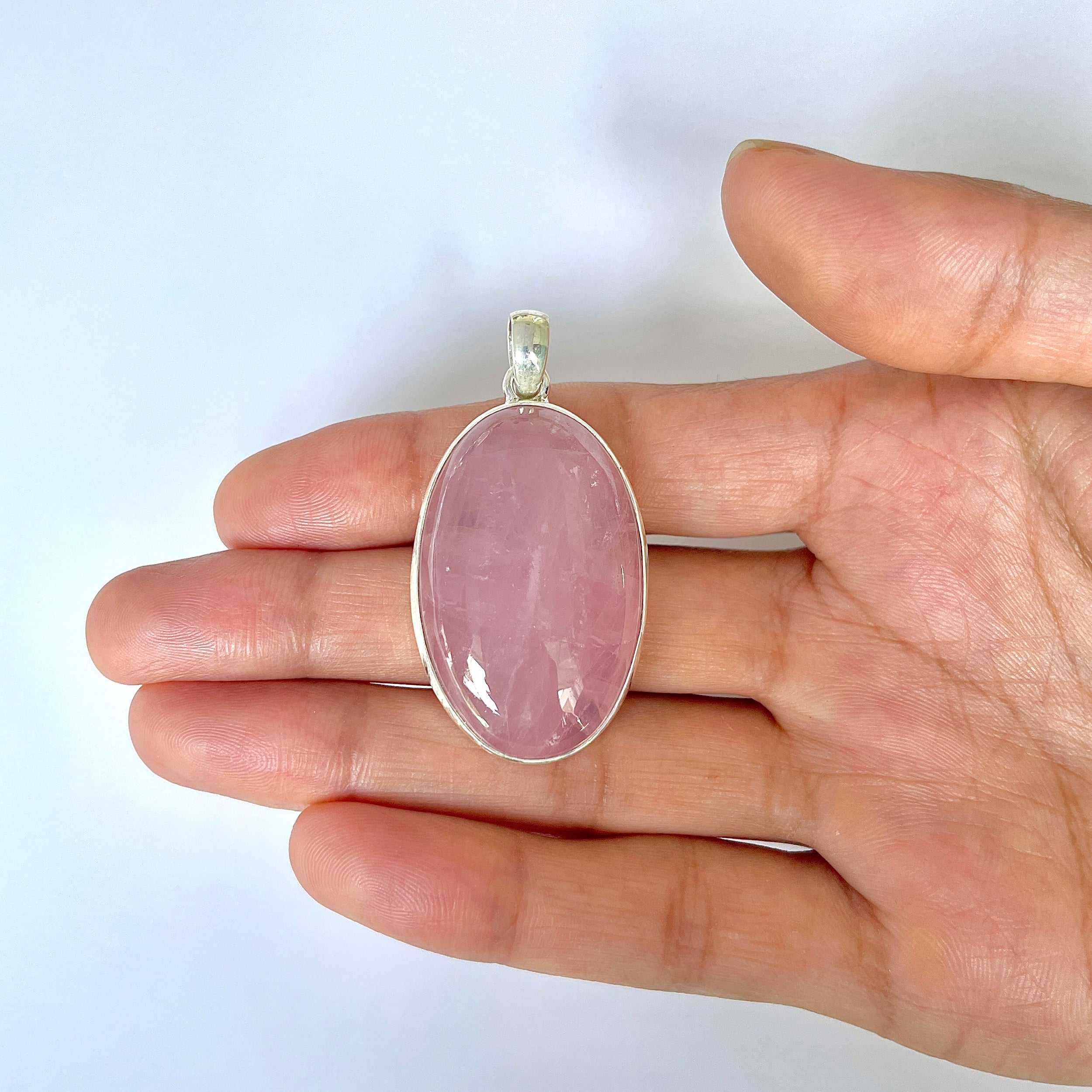 Rose Quartz Pendant-(RSQ-1-74)