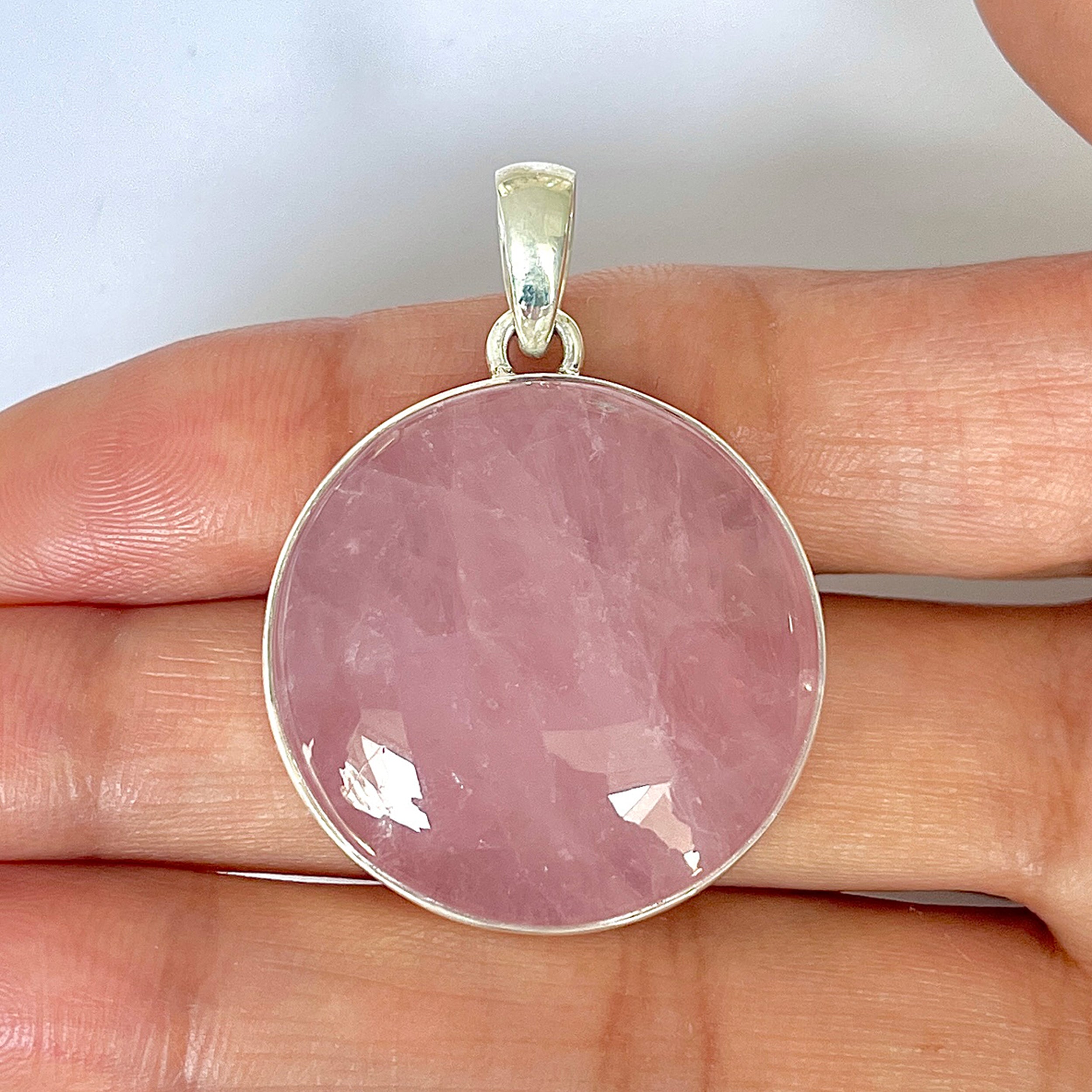 Rose Quartz Pendant-(RSQ-1-77)