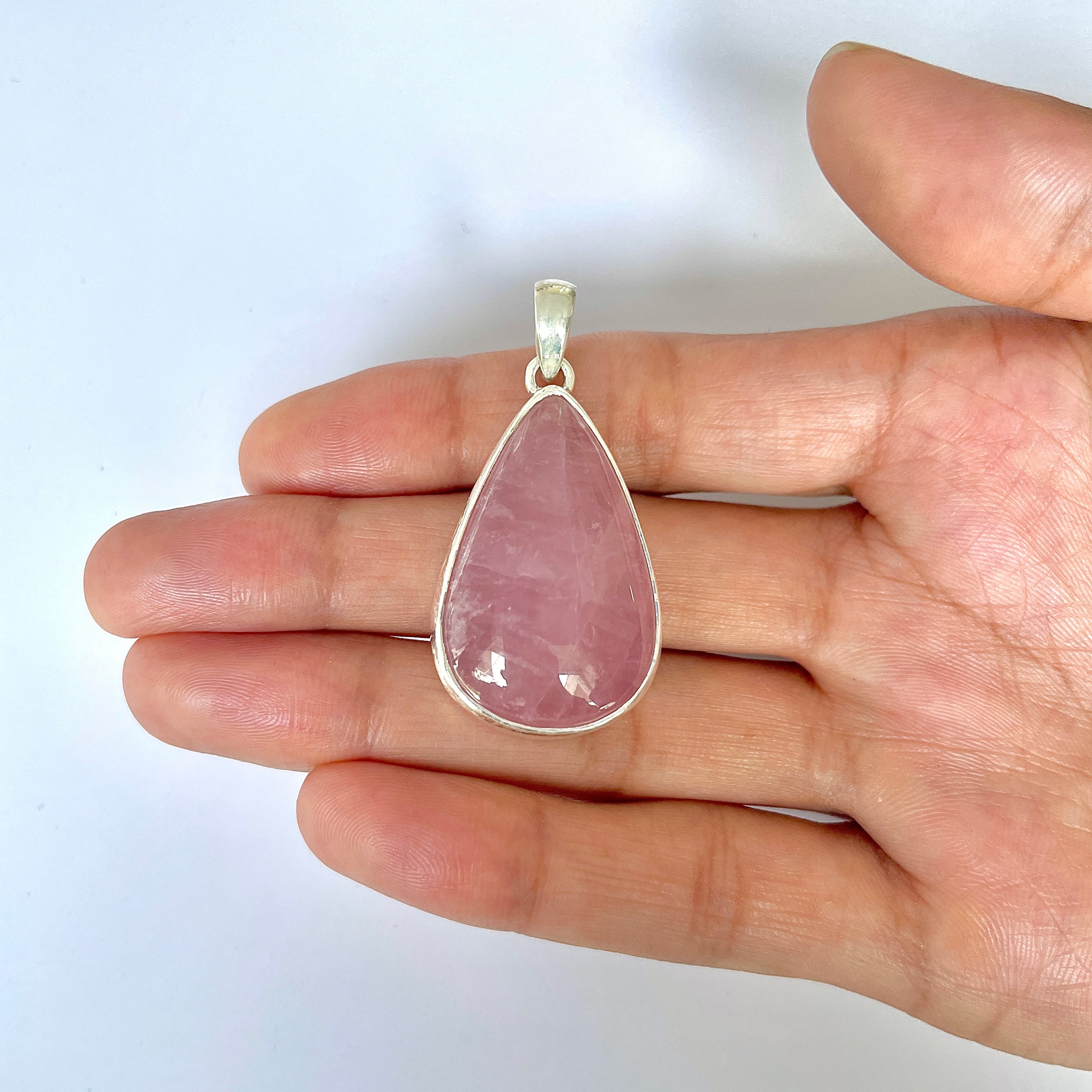 Rose Quartz Pendant-(RSQ-1-79)