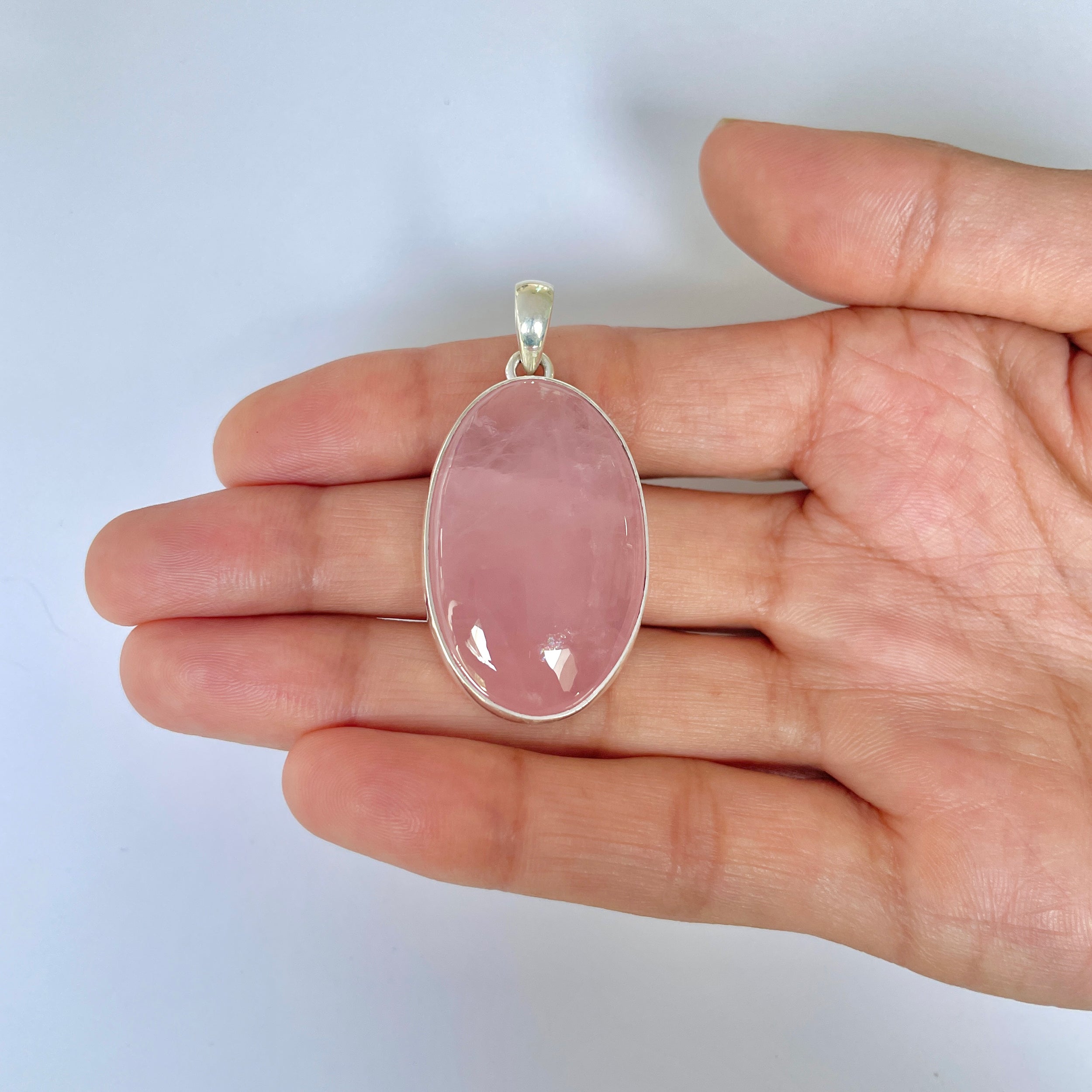 Rose Quartz Pendant-(RSQ-1-8)