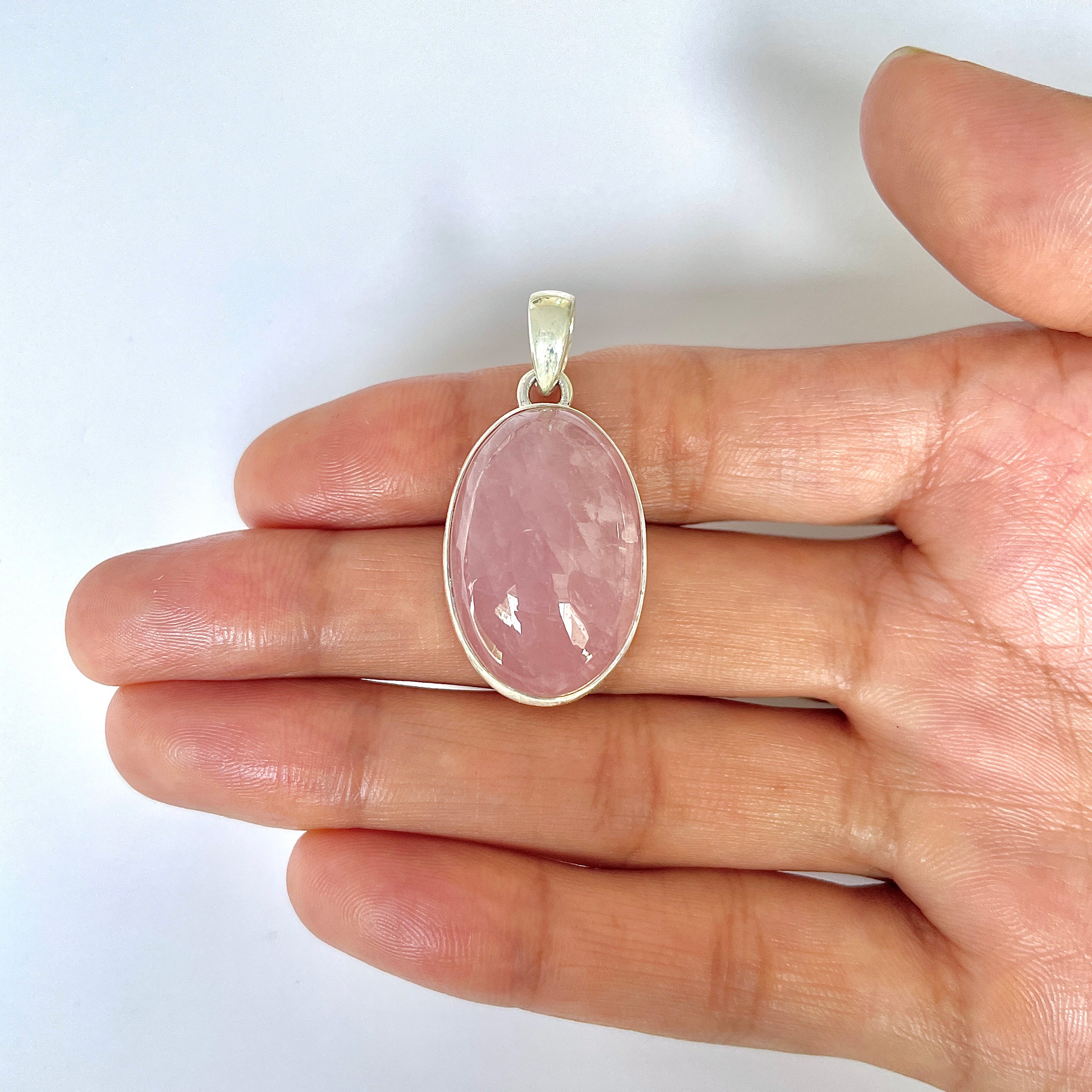 Rose Quartz Pendant-(RSQ-1-80)