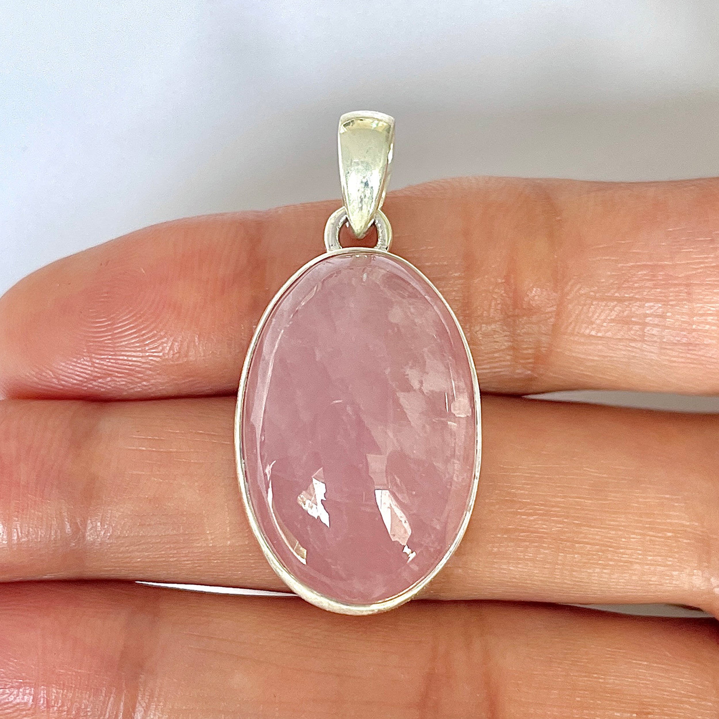 Rose Quartz Pendant-(RSQ-1-80)