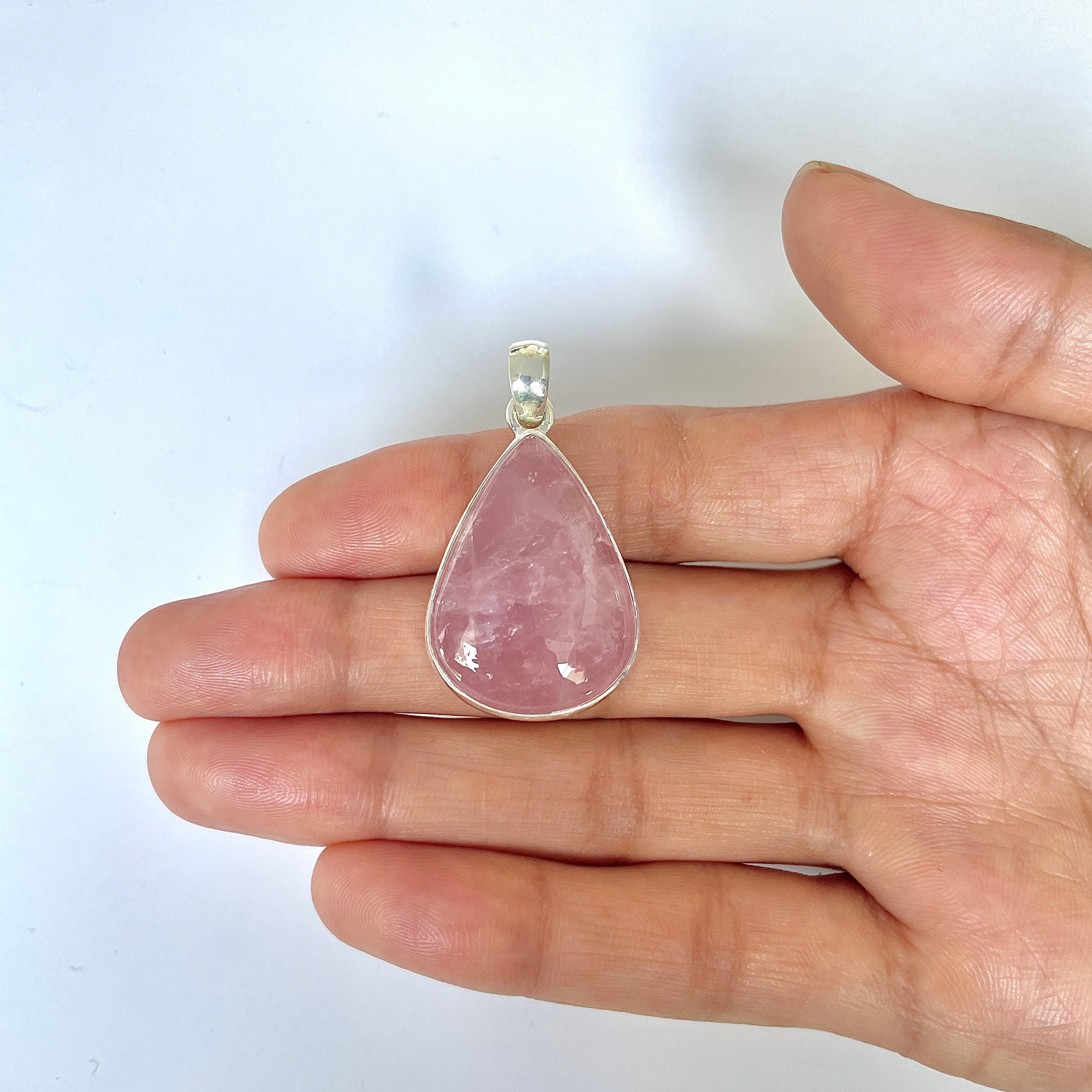 Rose Quartz Pendant-(RSQ-1-85)