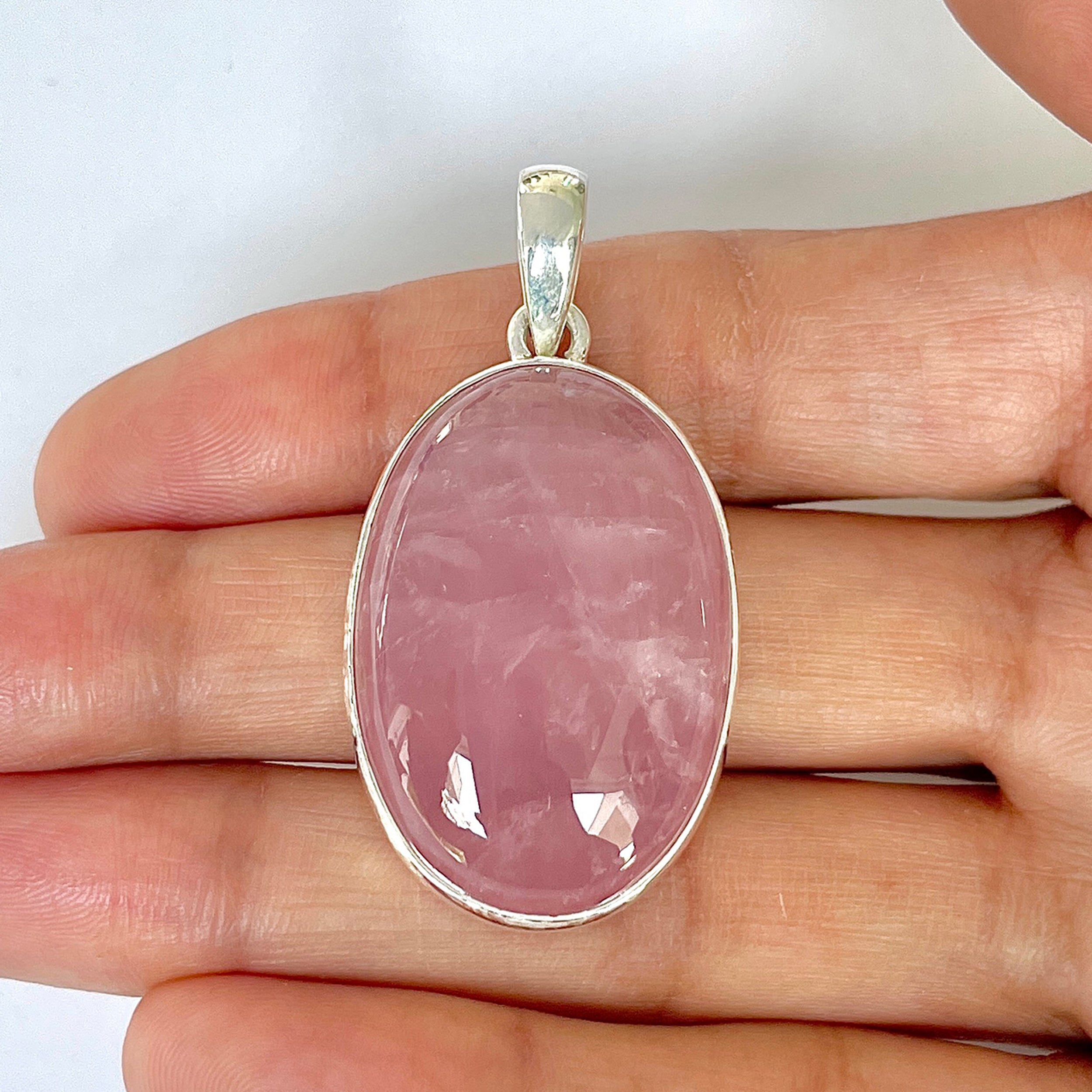 Rose Quartz Pendant-(RSQ-1-87)