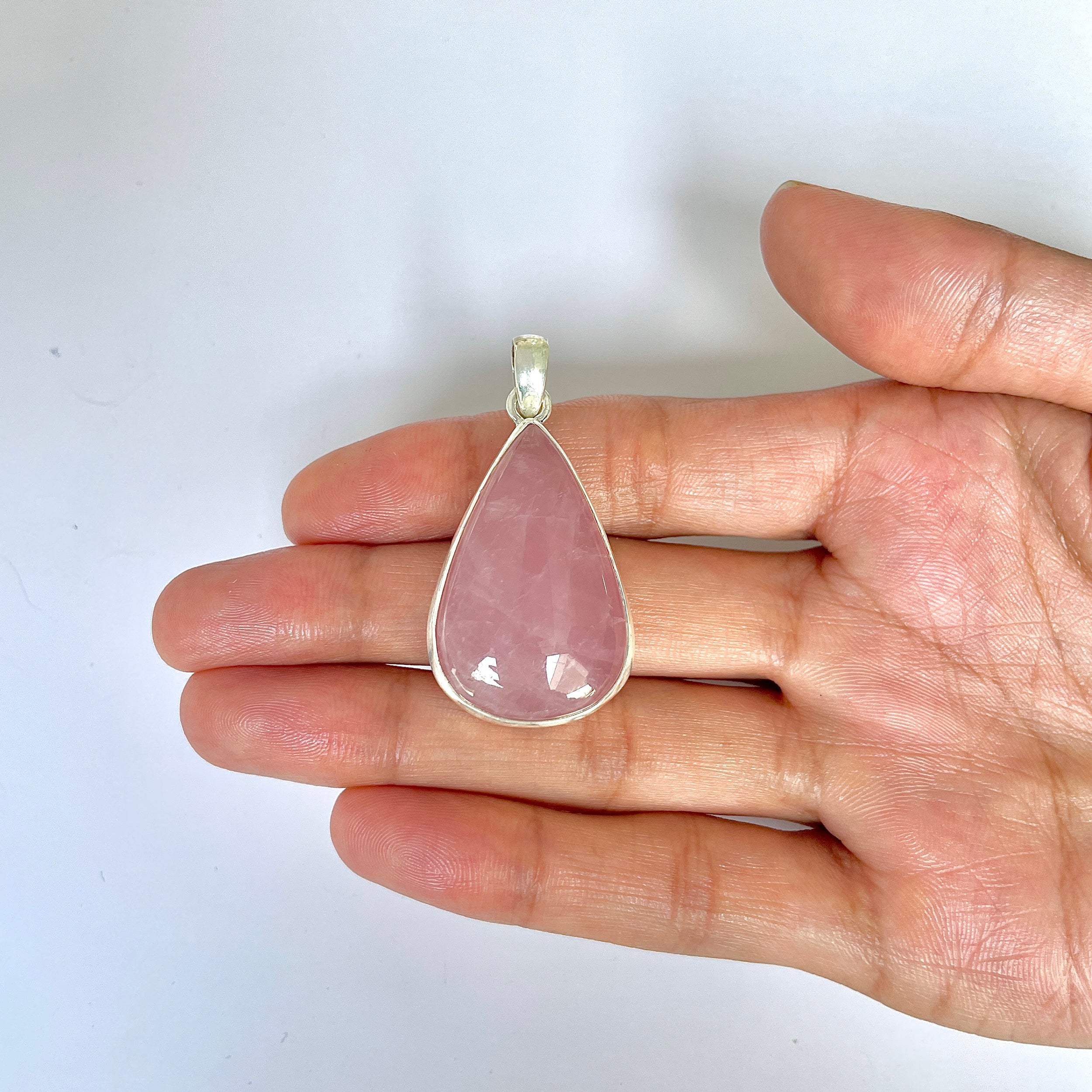 Rose Quartz Pendant-(RSQ-1-88)