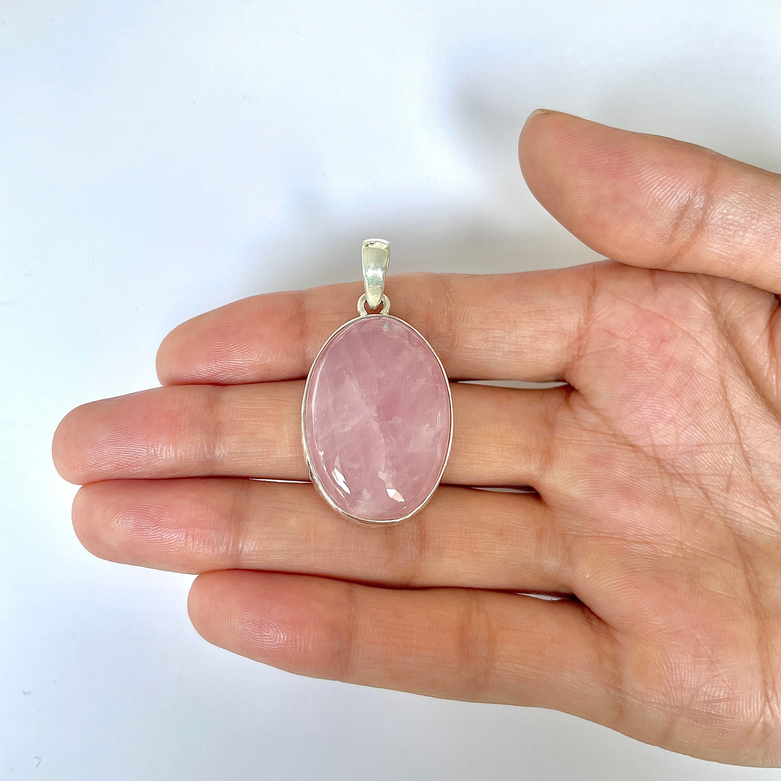 Rose Quartz Pendant-(RSQ-1-89)