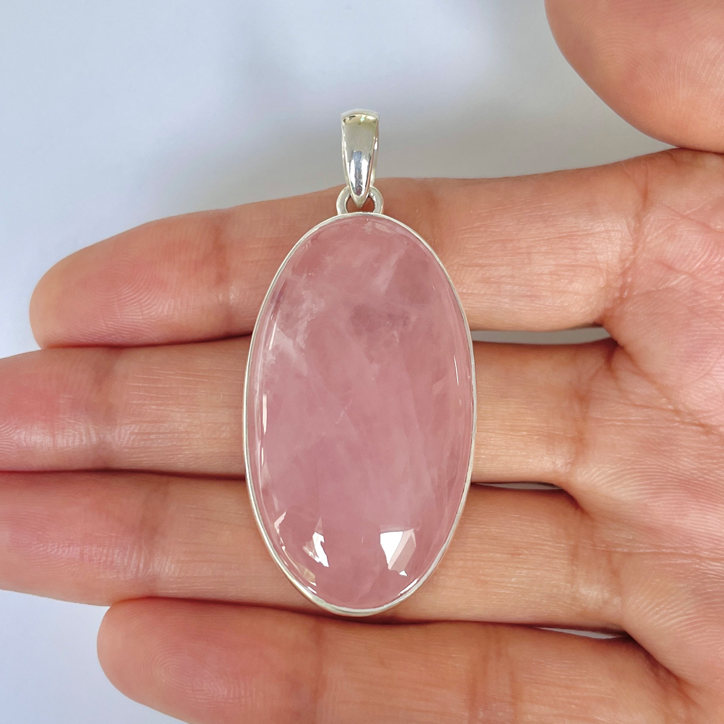 Rose Quartz Pendant-(RSQ-1-9)