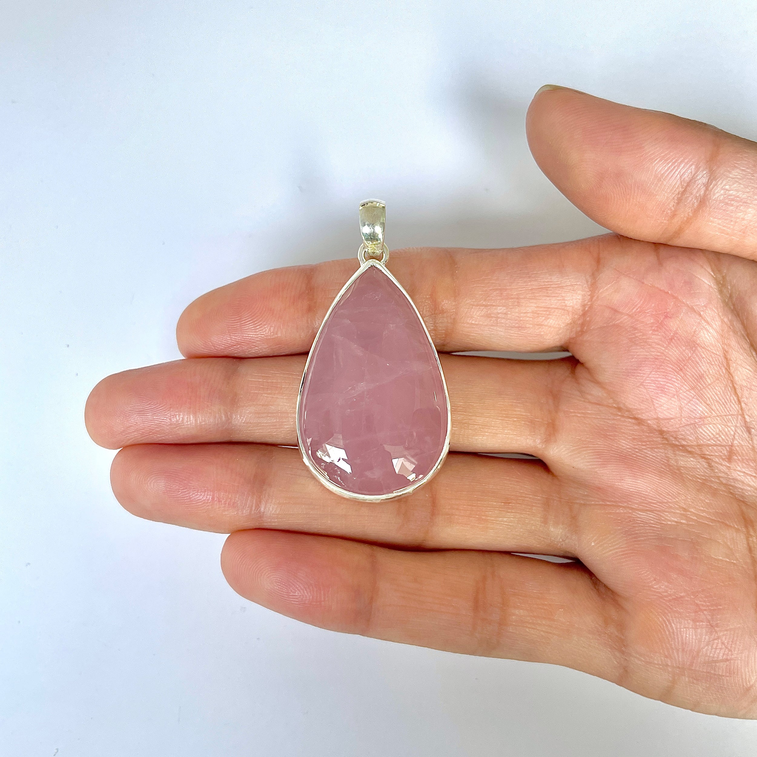 Rose Quartz Pendant-(RSQ-1-91)