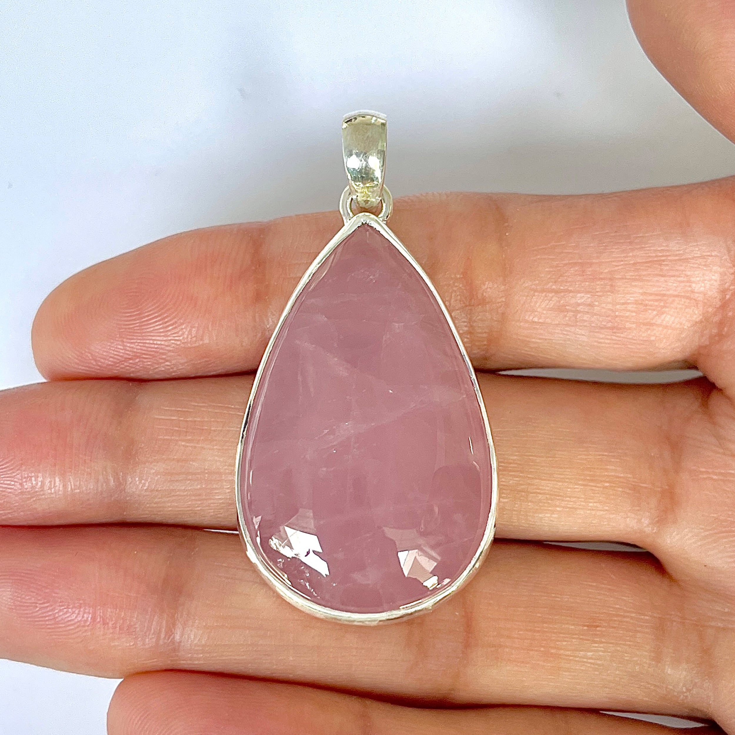 Rose Quartz Pendant-(RSQ-1-91)